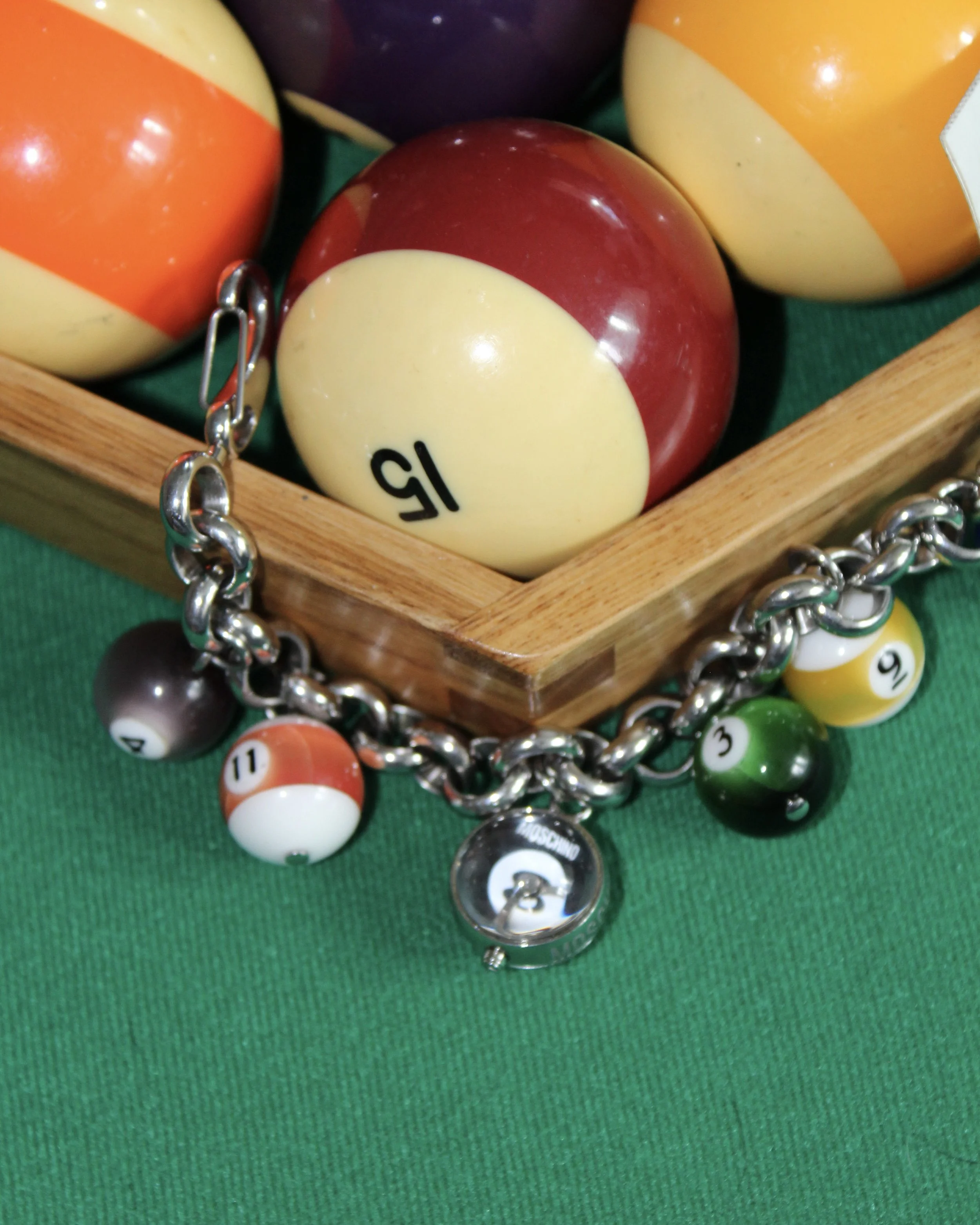 Moschino "Time 4 Pool" Watch in Silver