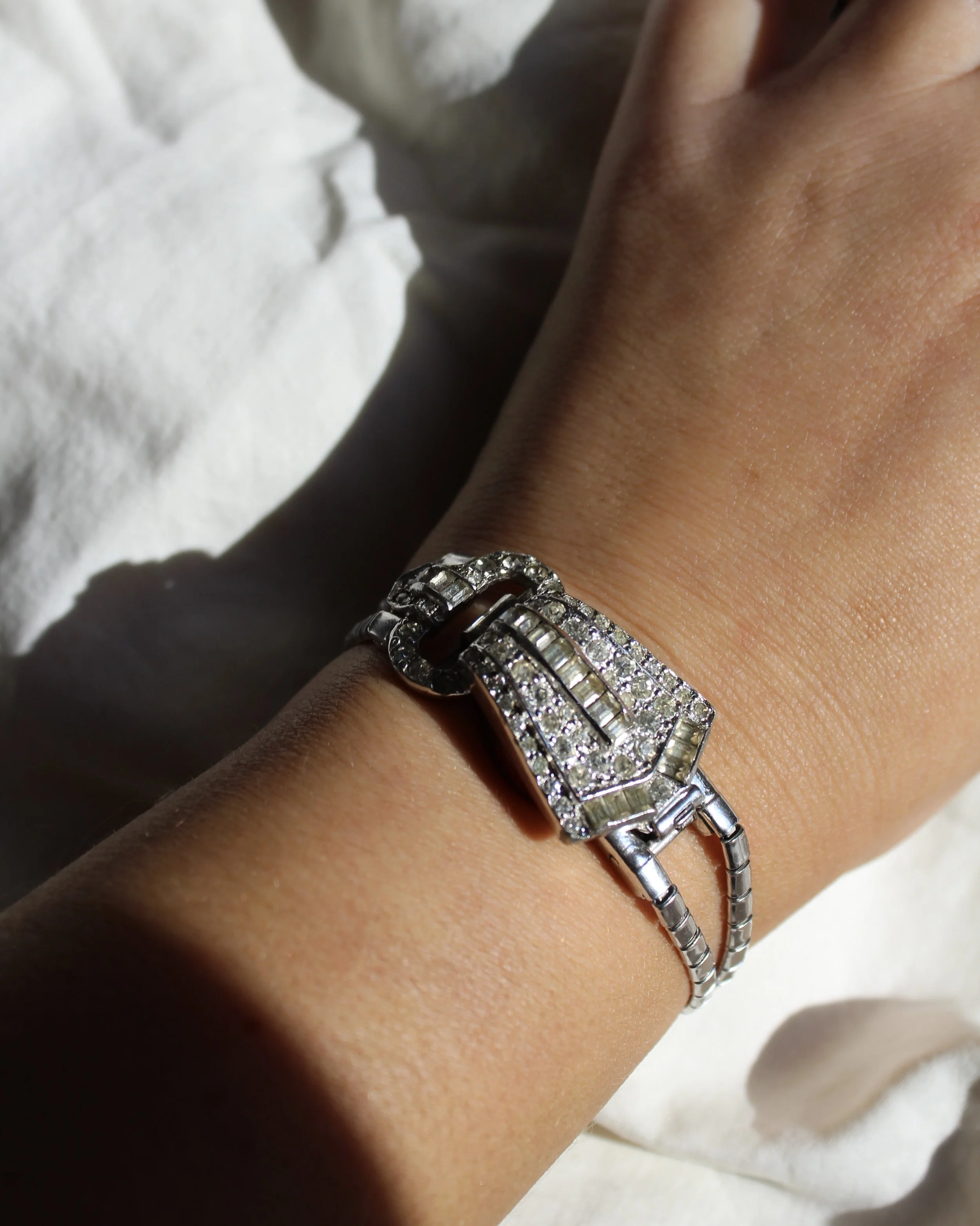 1960s Rhinestone Peek-A-Boo Watch