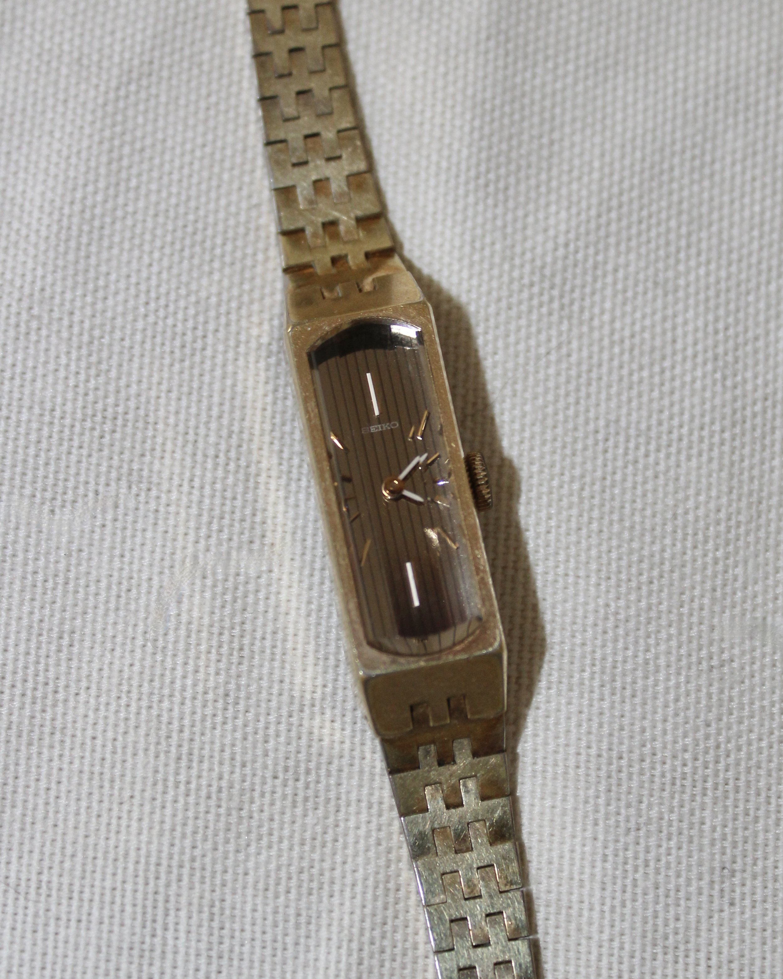 vintage dainty gold tone watch
