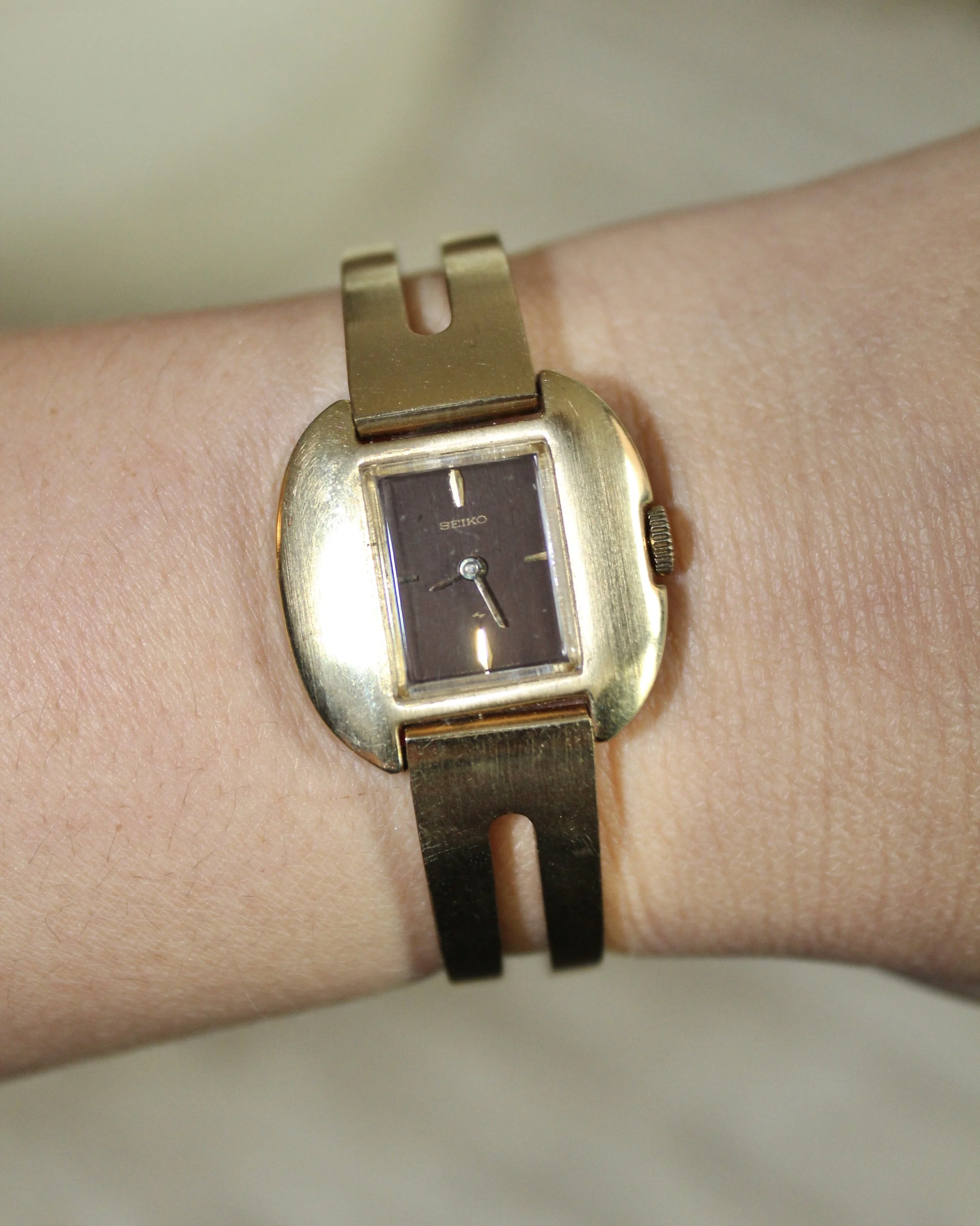 1970s Seiko MCM Brown Dial Watch