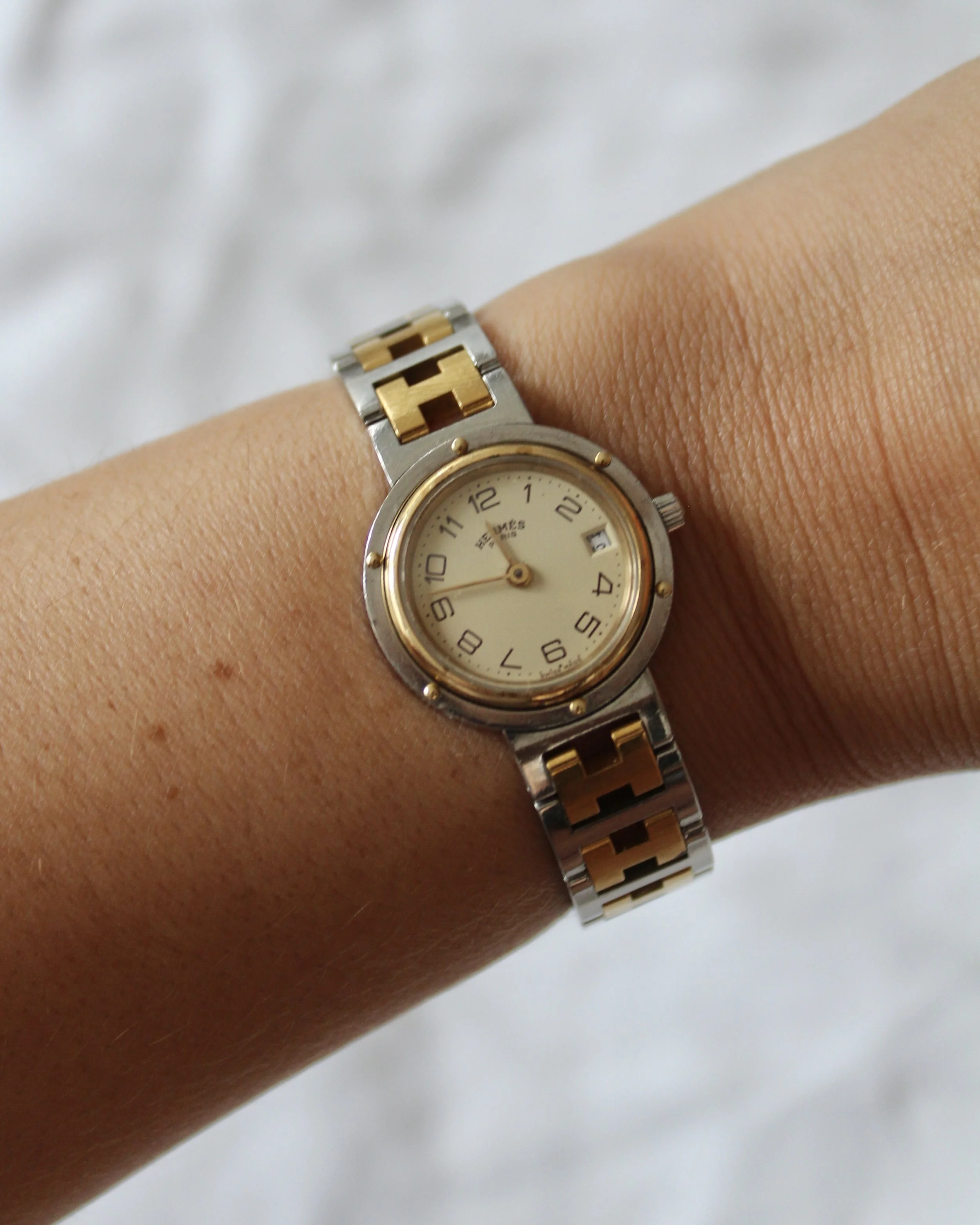 Hermès Clipper Two-Tone 24 mm Watch