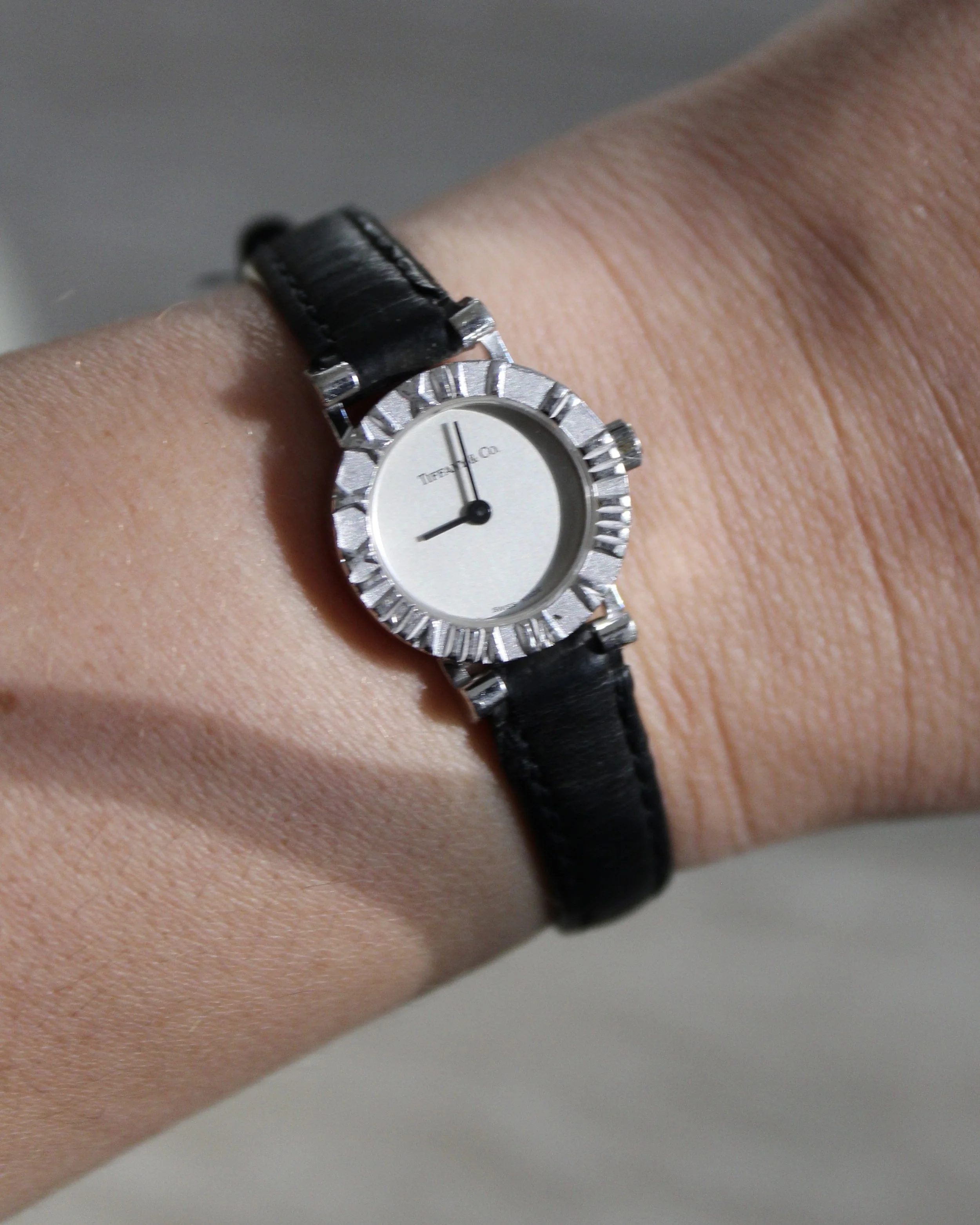 Tiffany & Co Sterling Silver Atlas Watch 19mm Dial