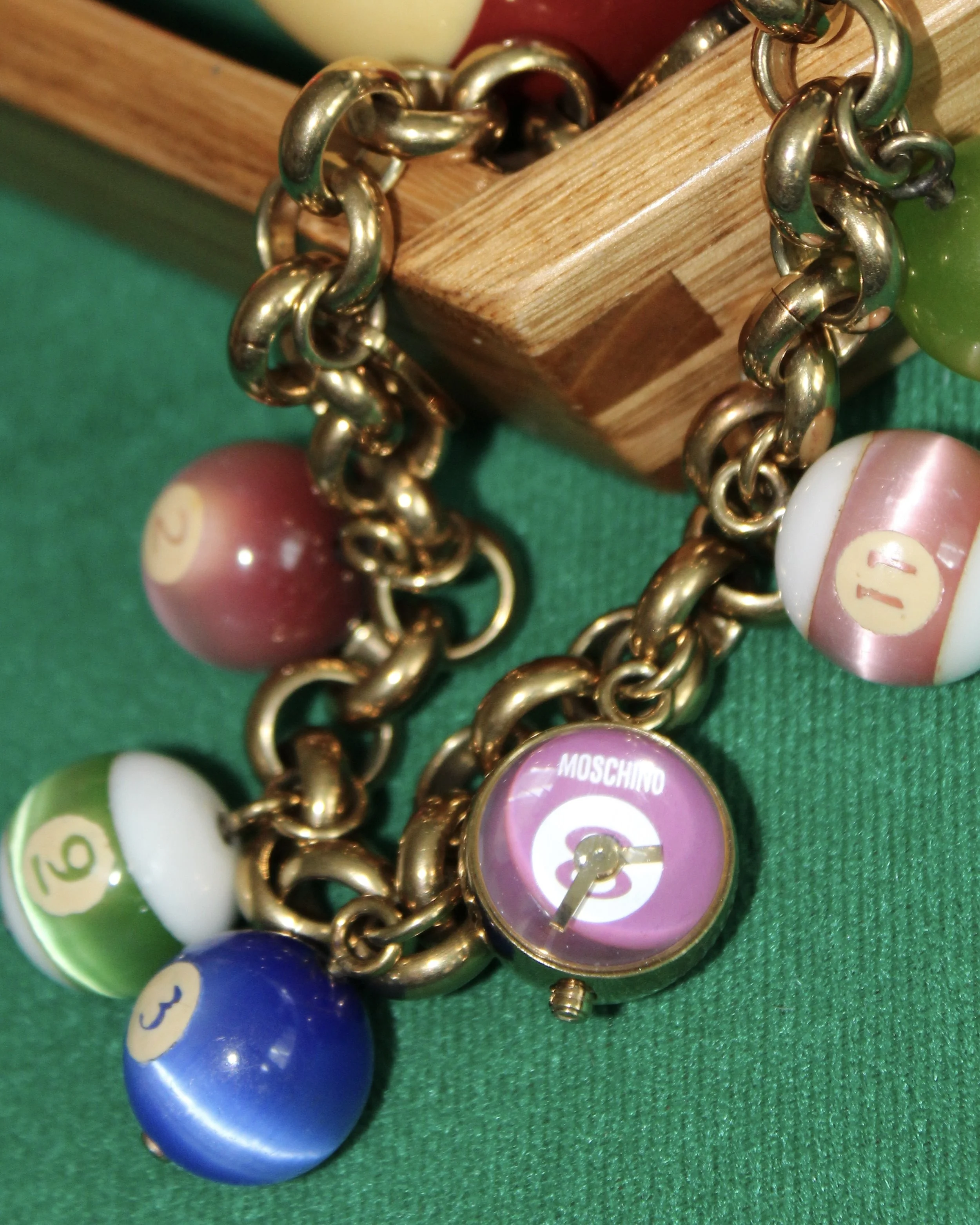 Moschino "Time 4 Pool" Watch in Gold