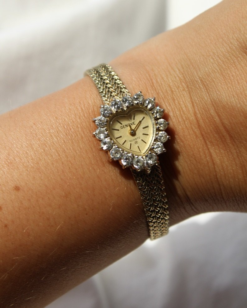 1980s Geneve Heart Watch