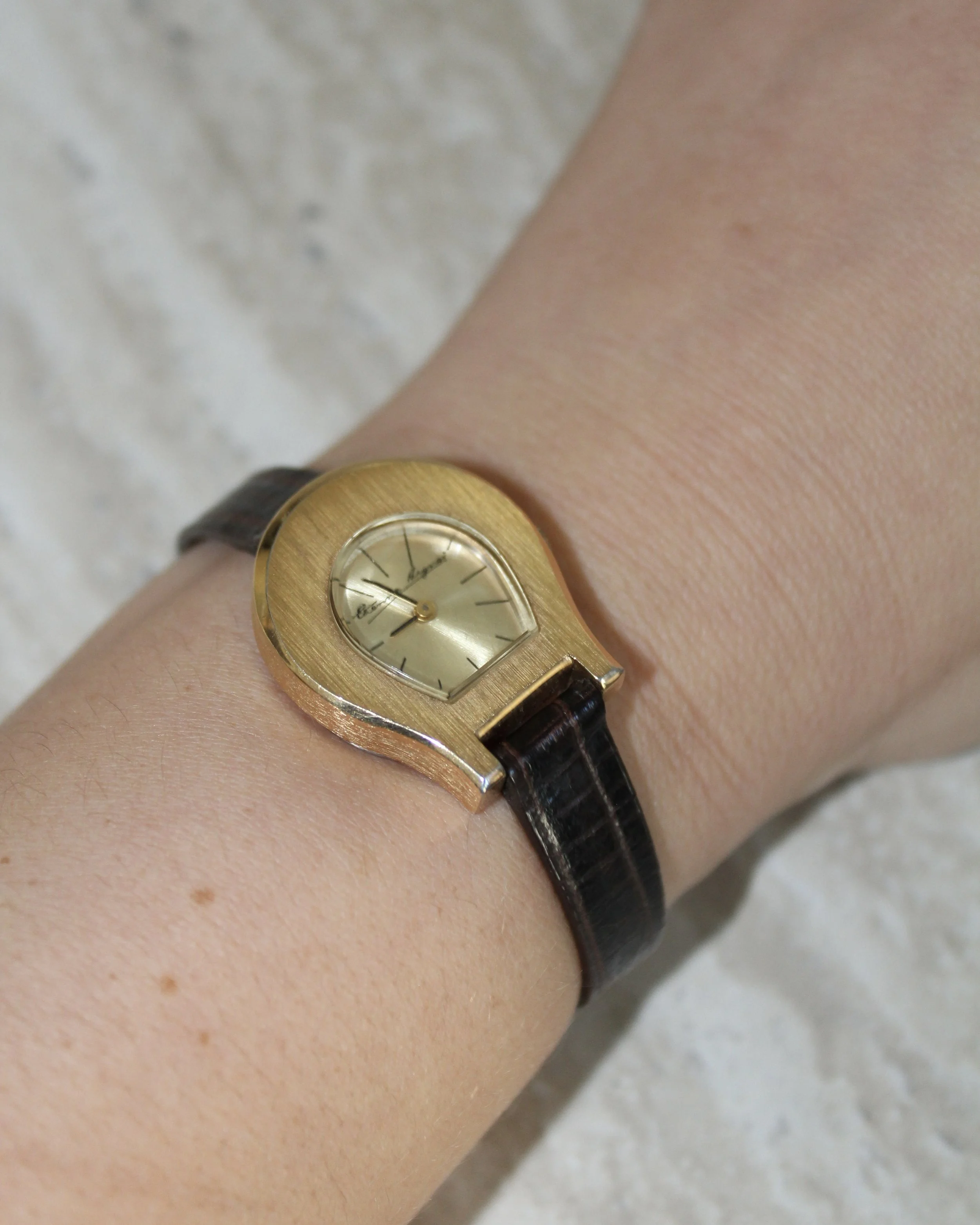 1970s Etienne Aigner Horseshoe Watch