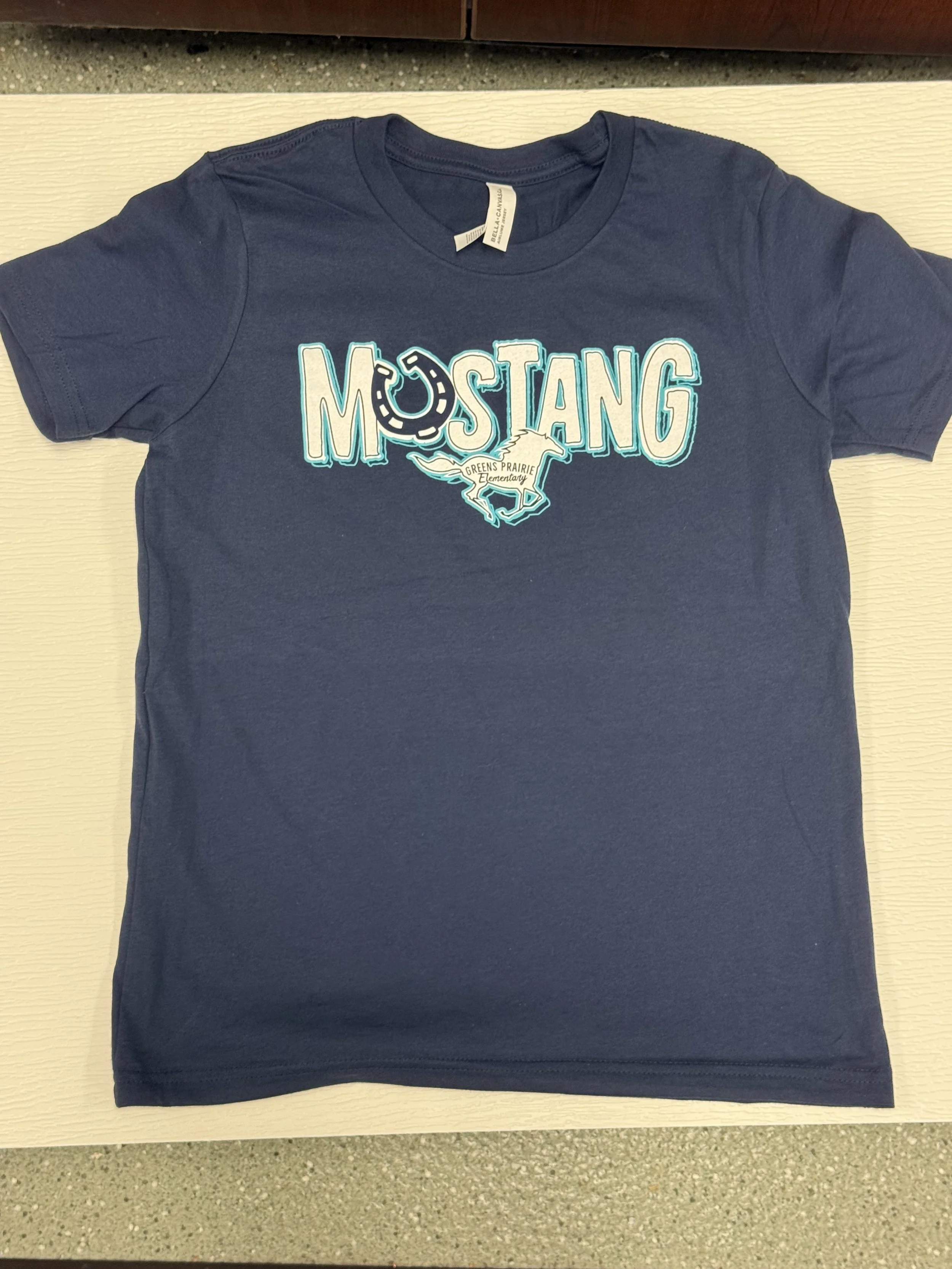 Mustangs - Navy - Cotton