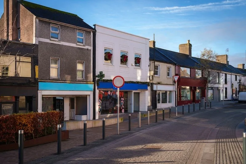 Vacant housing above a retail shop in Ireland