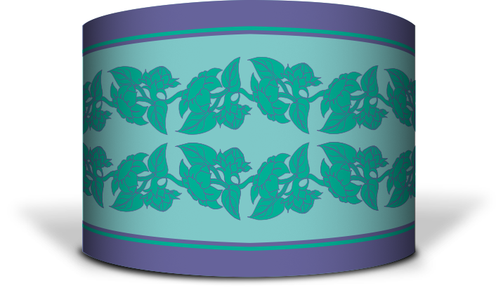 Sunflowers in Turquoise & Purple
