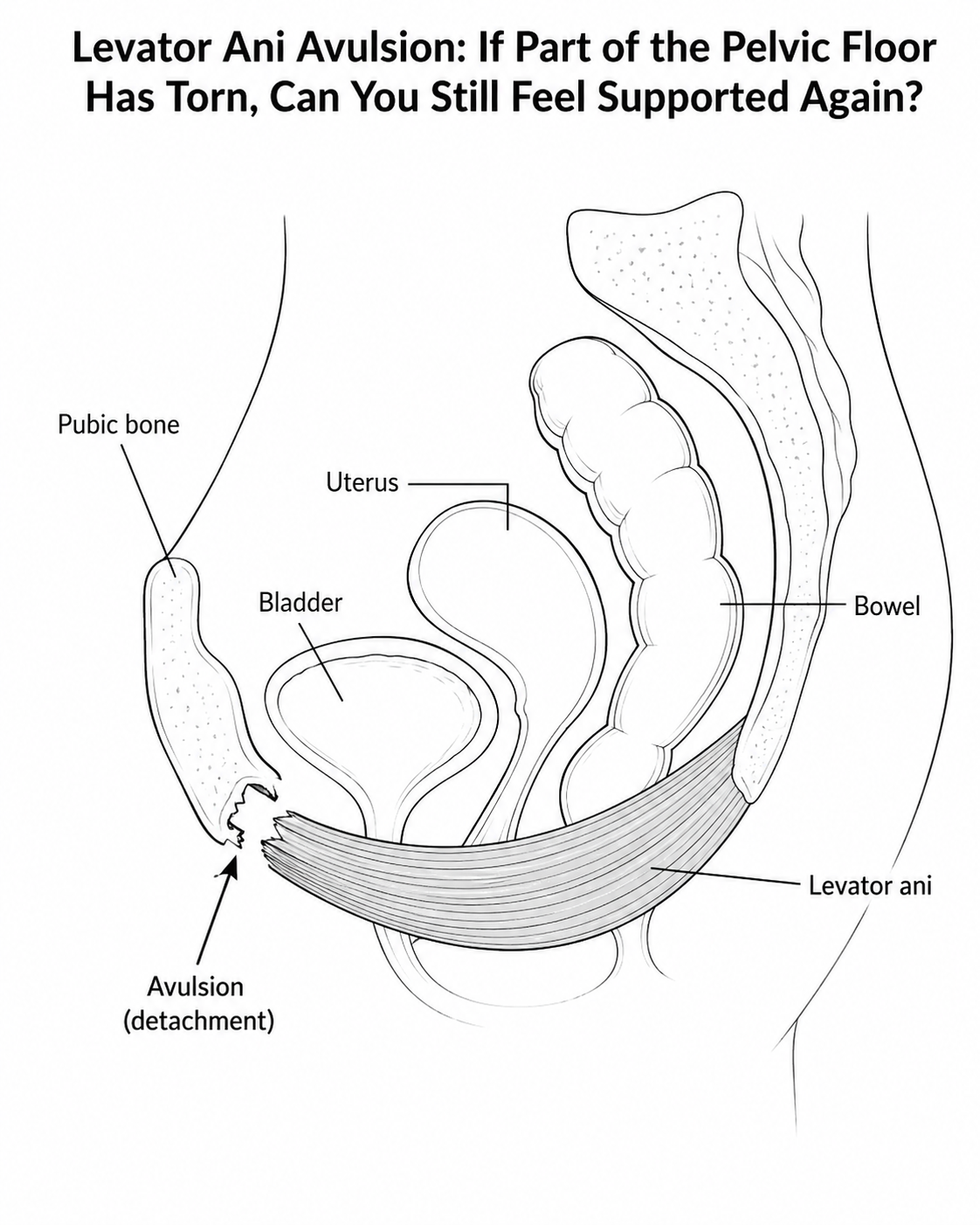 Levator Ani Avulsion: If Part of the Pelvic Floor Has Torn, Can You Still Feel Supported Again?