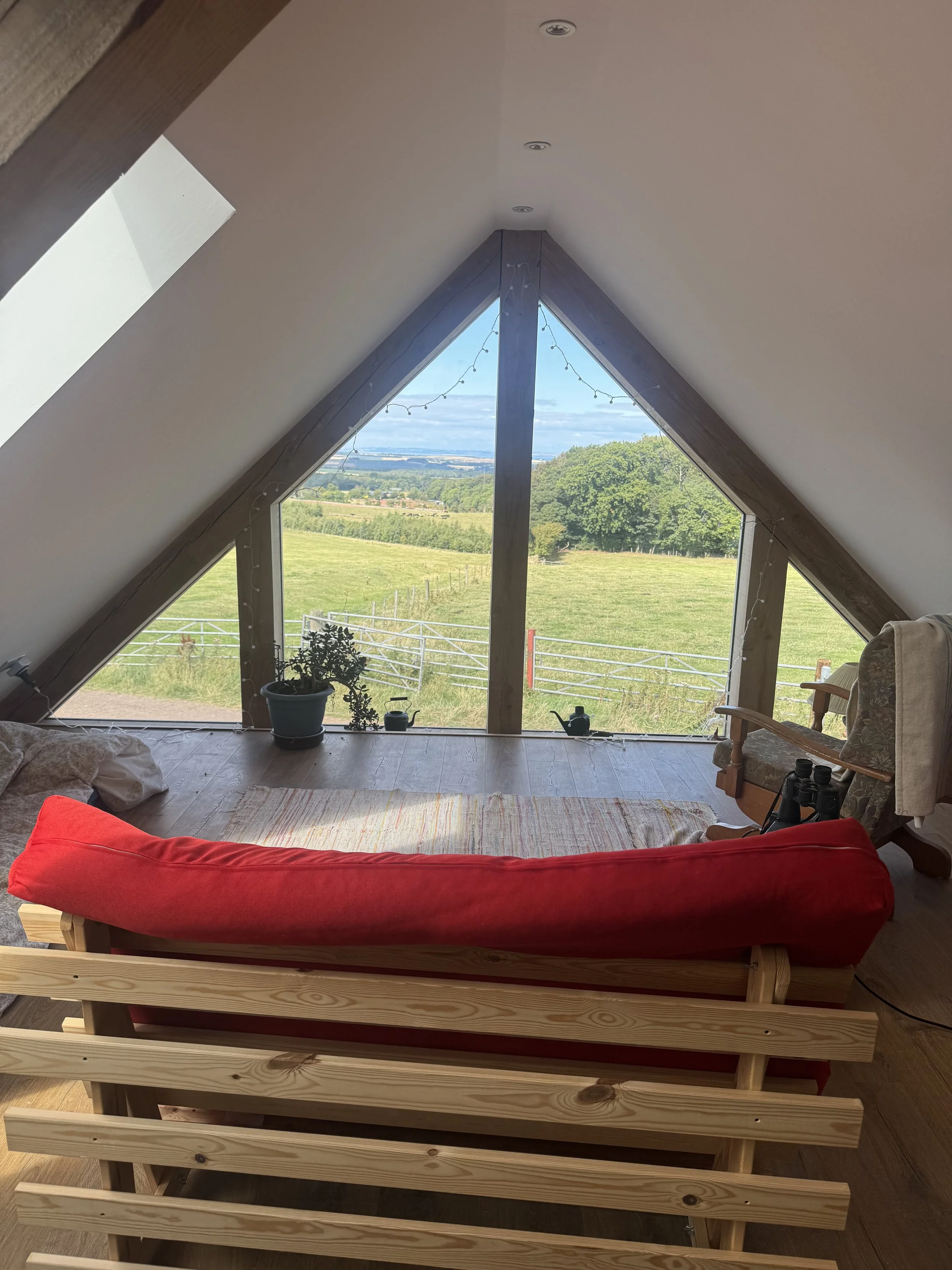 a gorgeous view and space to relax