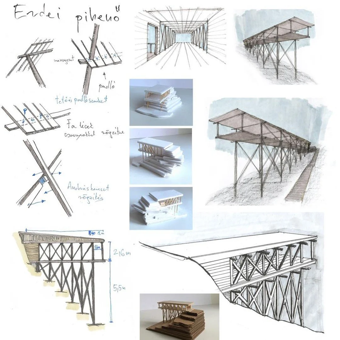 Erdei pihenő - &eacute;p&iacute;t&eacute;sz di&aacute;kunk munk&aacute;ja 🏗