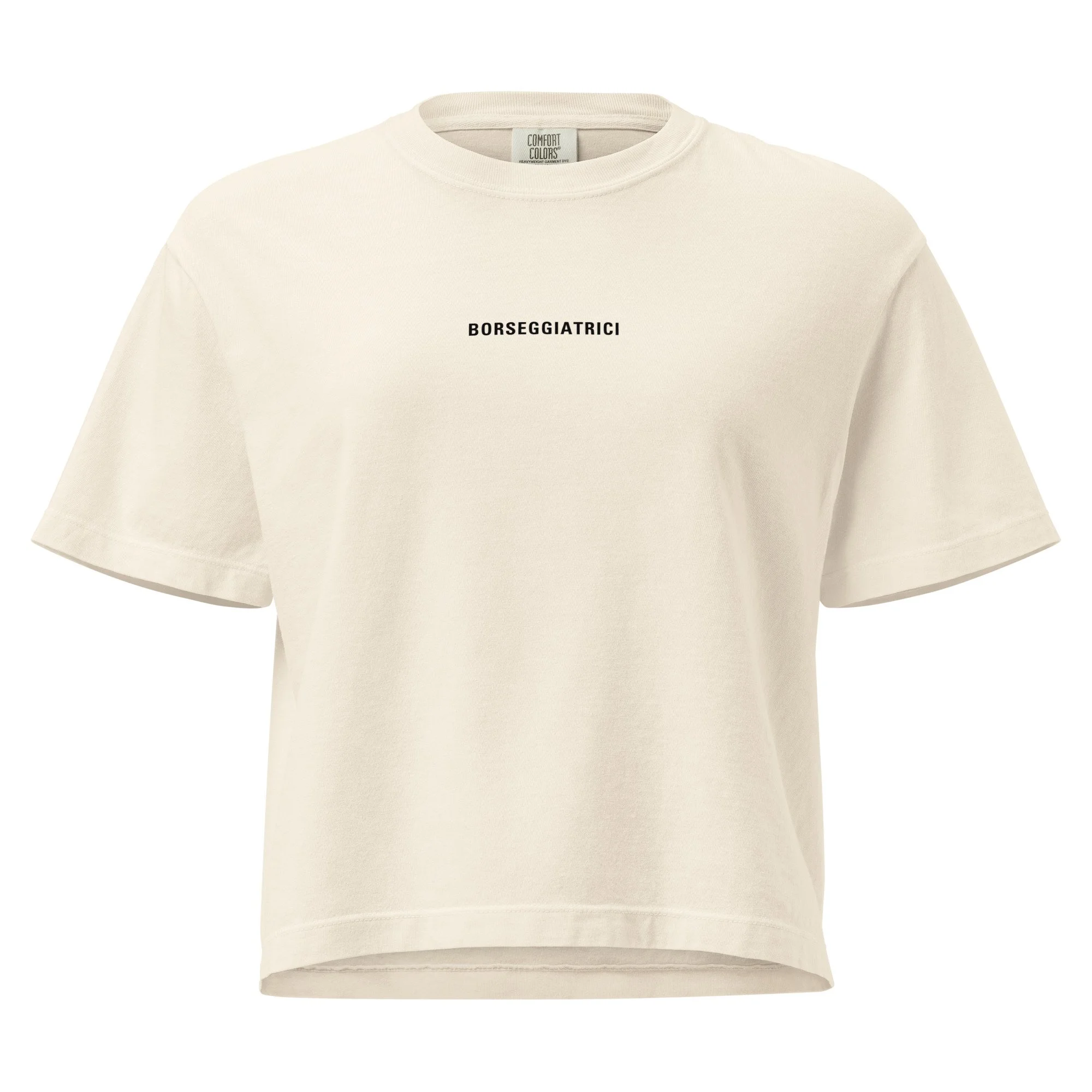 BORSEGGIATRICI heavyweight boxy tee (Women’s)