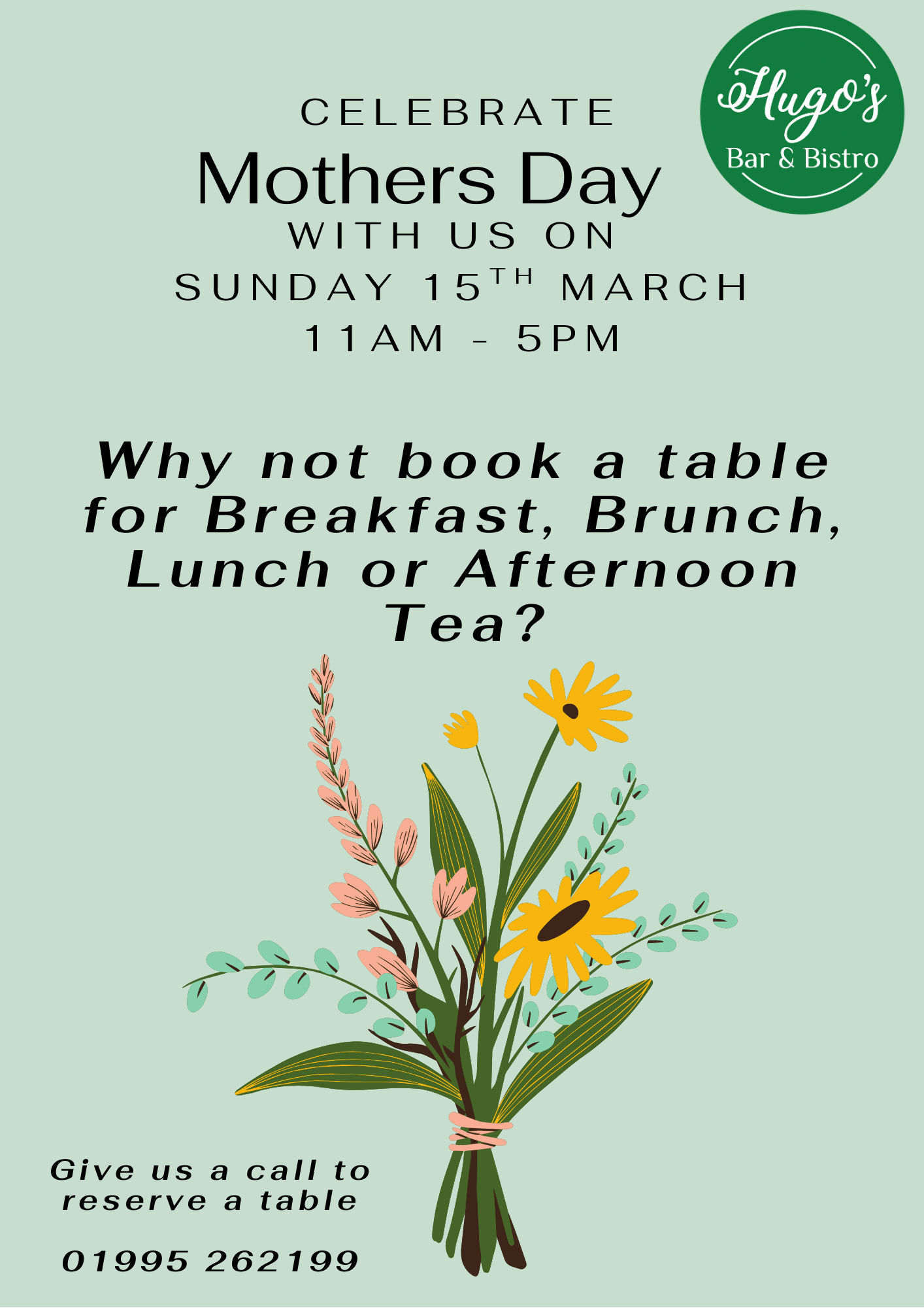 Mothers Day - Sunday 15th March 2026