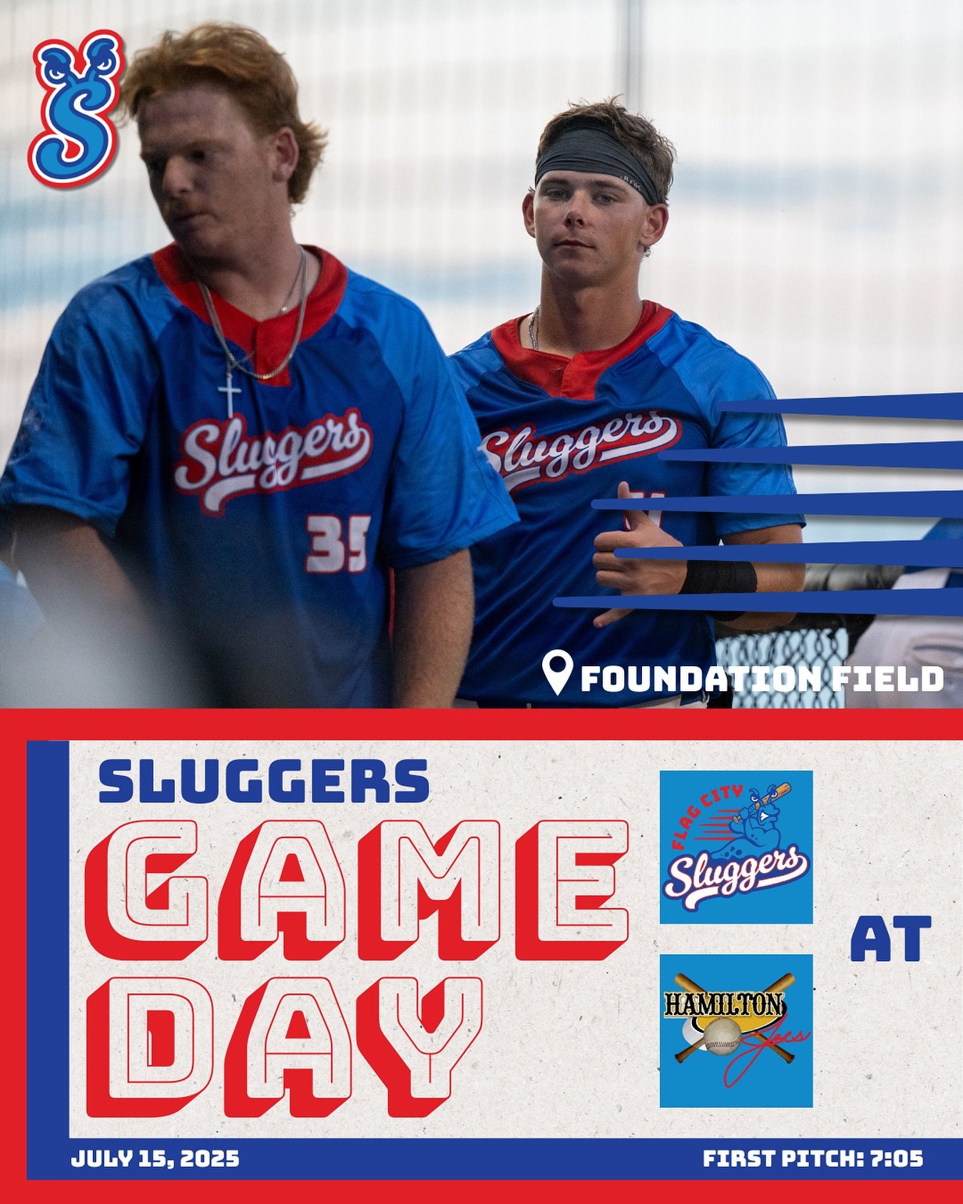 Road trip! 🚌 Heading to the Hamilton Joes tonight and we mean business 💪🏻 Let’s get this W 🔥 #GoSluggers
📸: @haileymae.jpg