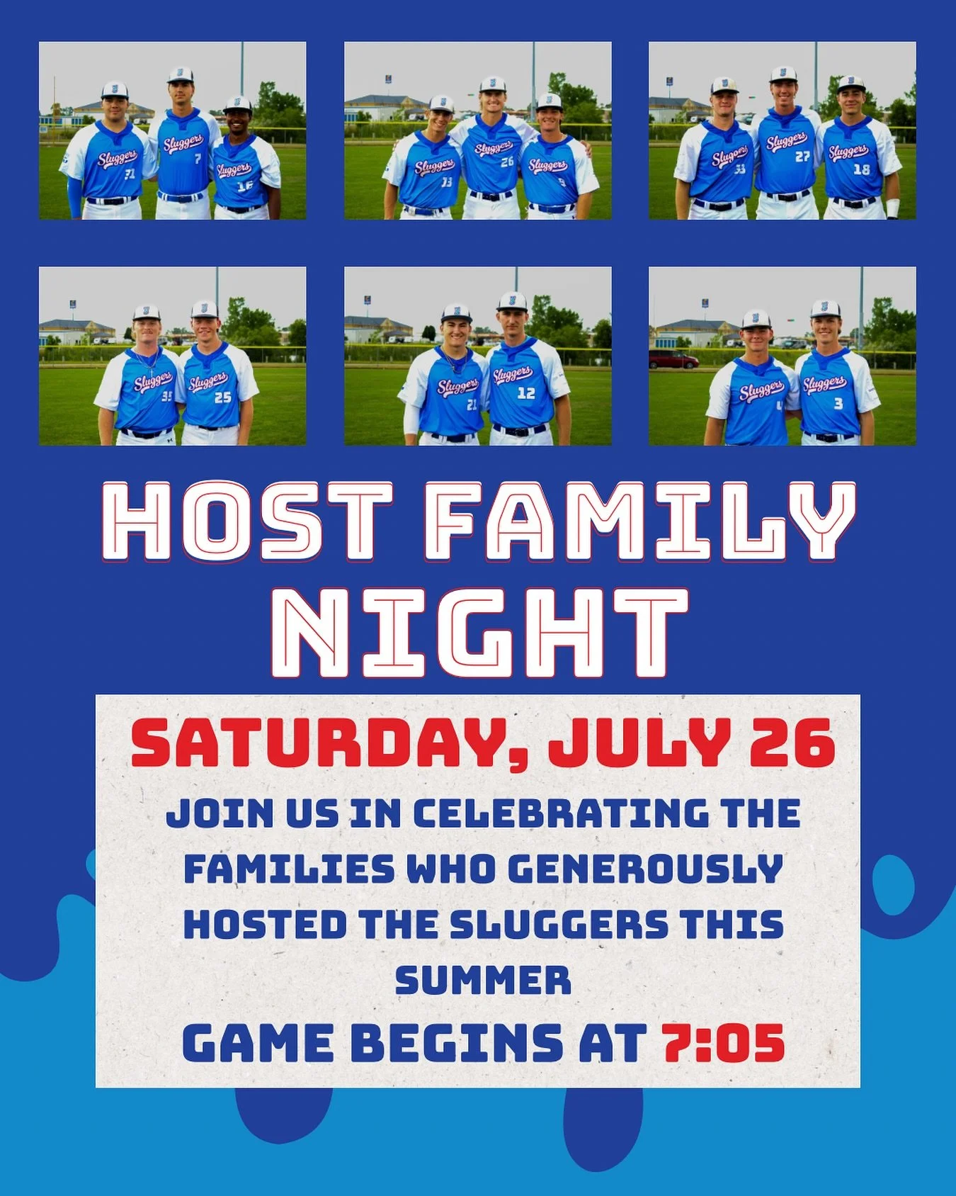 This Saturday is host family night! Join us at the Marathon Diamonds for a night celebrating the gracious families who brought our Sluggers into their homes 🏡 Thank you for helping to make this season possible! #HostFamilyNight #GoSluggers
📸: @rac