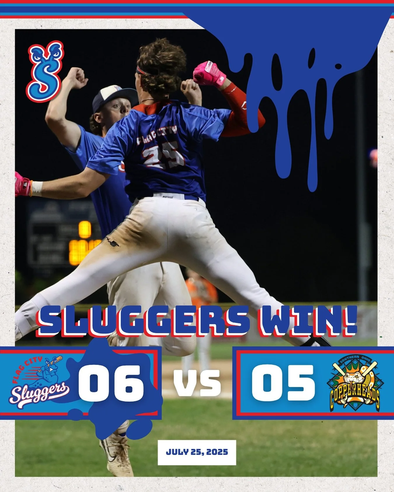 And it’s a SLUGGERS WIN in sudden death here at the Diamonds 💎🔥 Let’s gooooo!!!!
📸: @zachstewartphoto
