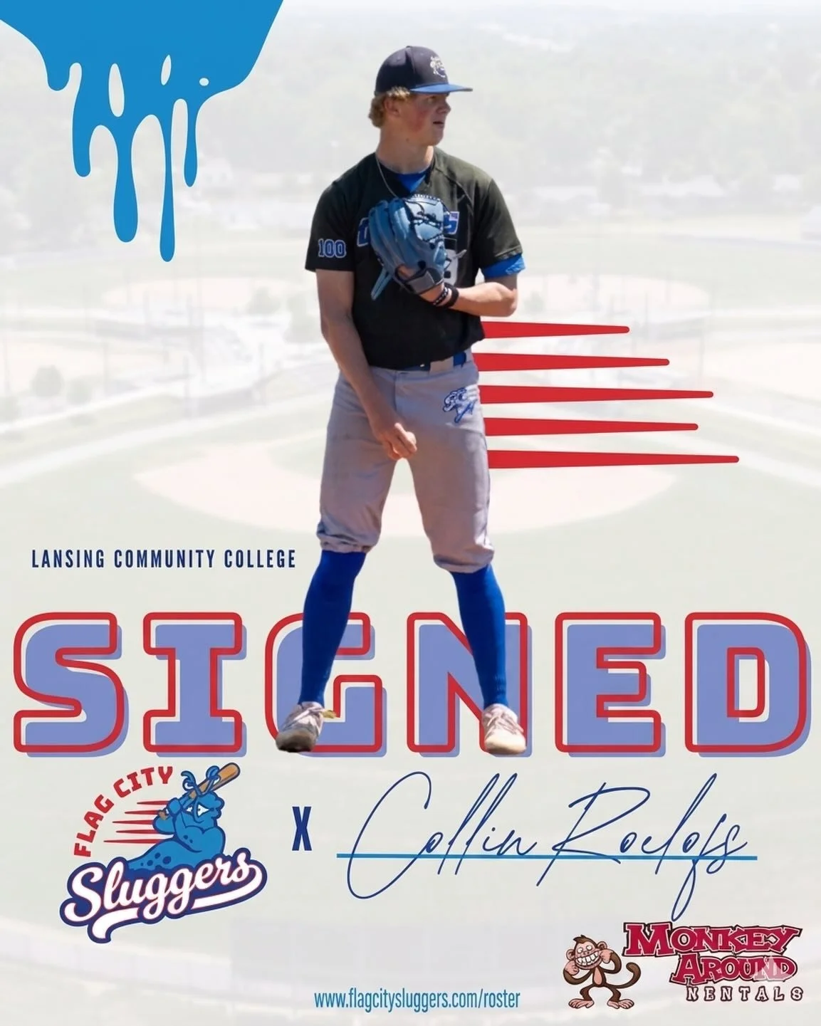SIGNED! ✍️⚾️

Help us give a massive Flag City welcome to our newest addition, Collin Roelofs!

Collin joins the Sluggers from Holland, MI, and is currently a pitcher at Lansing Community College where he&rsquo;s studying Kinesiology. Standing at 6&r