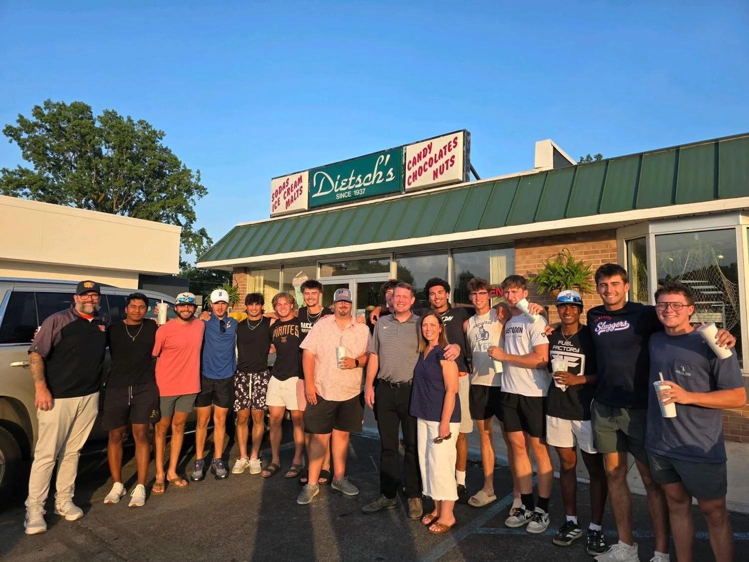 POV: You gave Coach Babcock a zero on the scoreboard, so he gave you Dietsch&rsquo;s. 🫡🍨

The Shut Out Shakes hit different on a day off.

#SlugsDayOff #FindlayOhio #BaseballTraditions #CoachesOrders