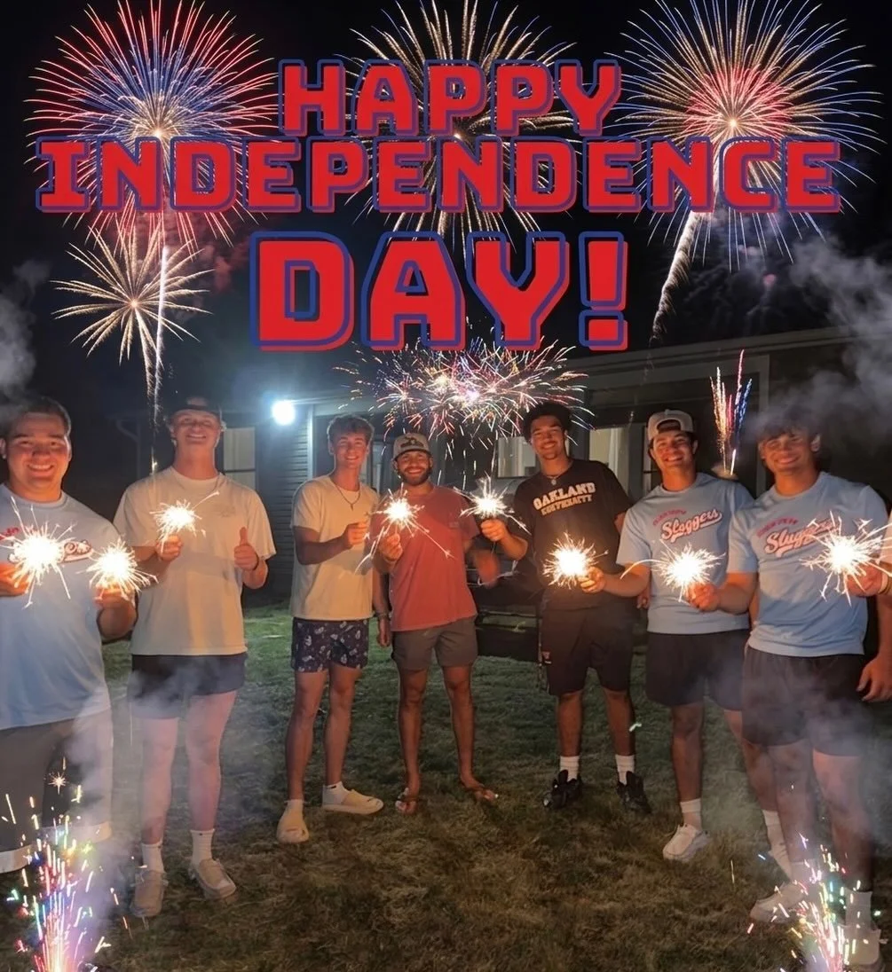 Sparklers, slugs, and freedom. Happy 4th! 🧨🇺🇸 

#Sluggers #IndependenceDay