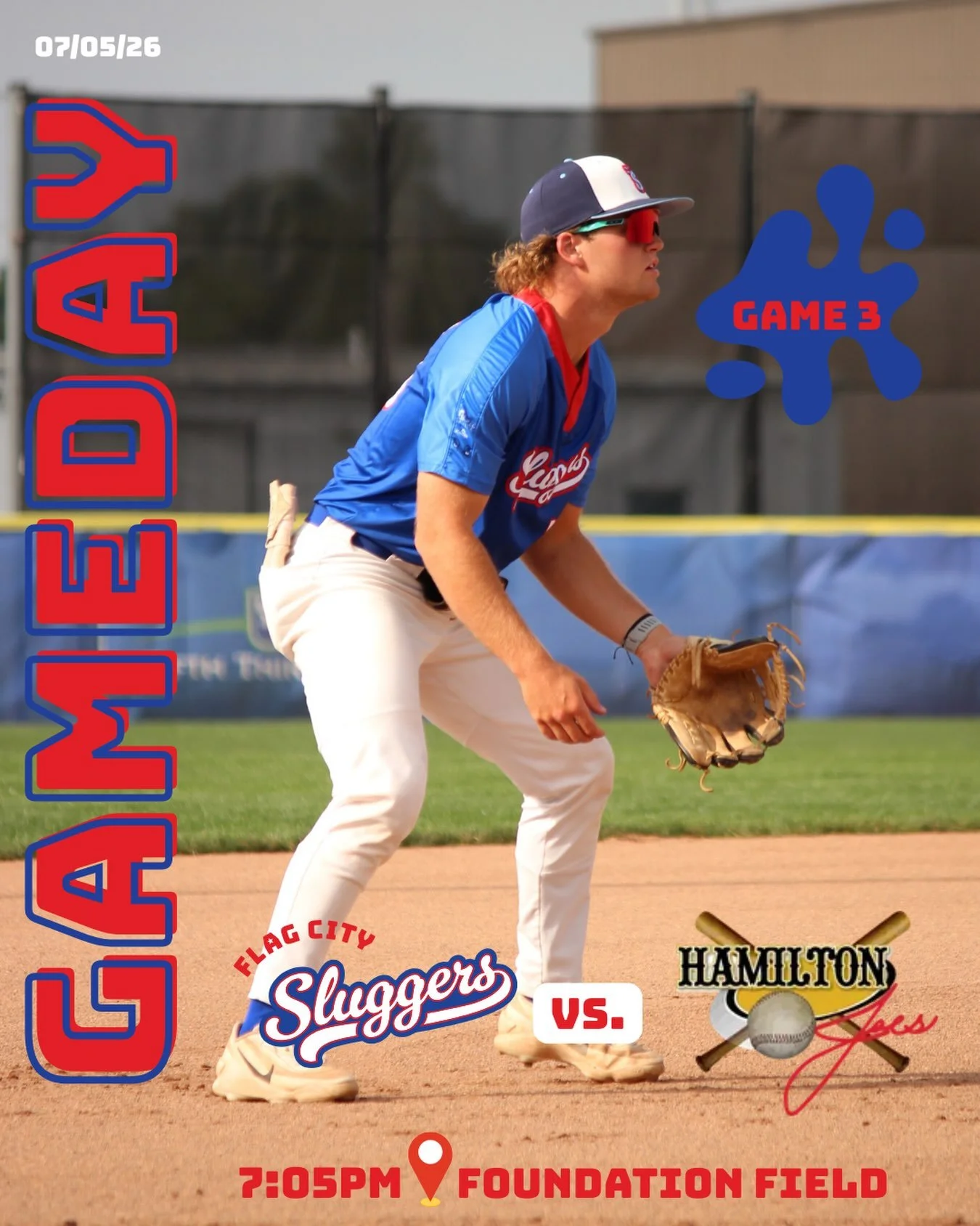 Rubber match tonight! 🚨 

The Flag City Sluggers look to close out the series strong against the Hamilton Joes. First pitch is at 7:05 PM.

Tune in and stream the game live on FloSports so you don&rsquo;t miss a single play! 📈 Tune in at 7:05 PM!