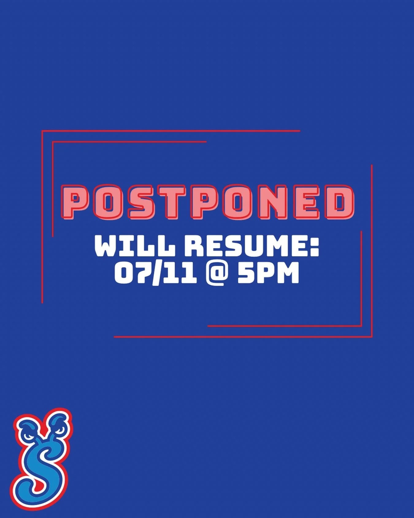 📢 SCHEDULE UPDATE: Tonight&rsquo;s game against the Grand Lake Mariners has been cancelled.

But don&rsquo;t worry, we&rsquo;re making up for lost time! We will now play a doubleheader tomorrow starting at 5:00 PM. See you at the ballpark for twice 