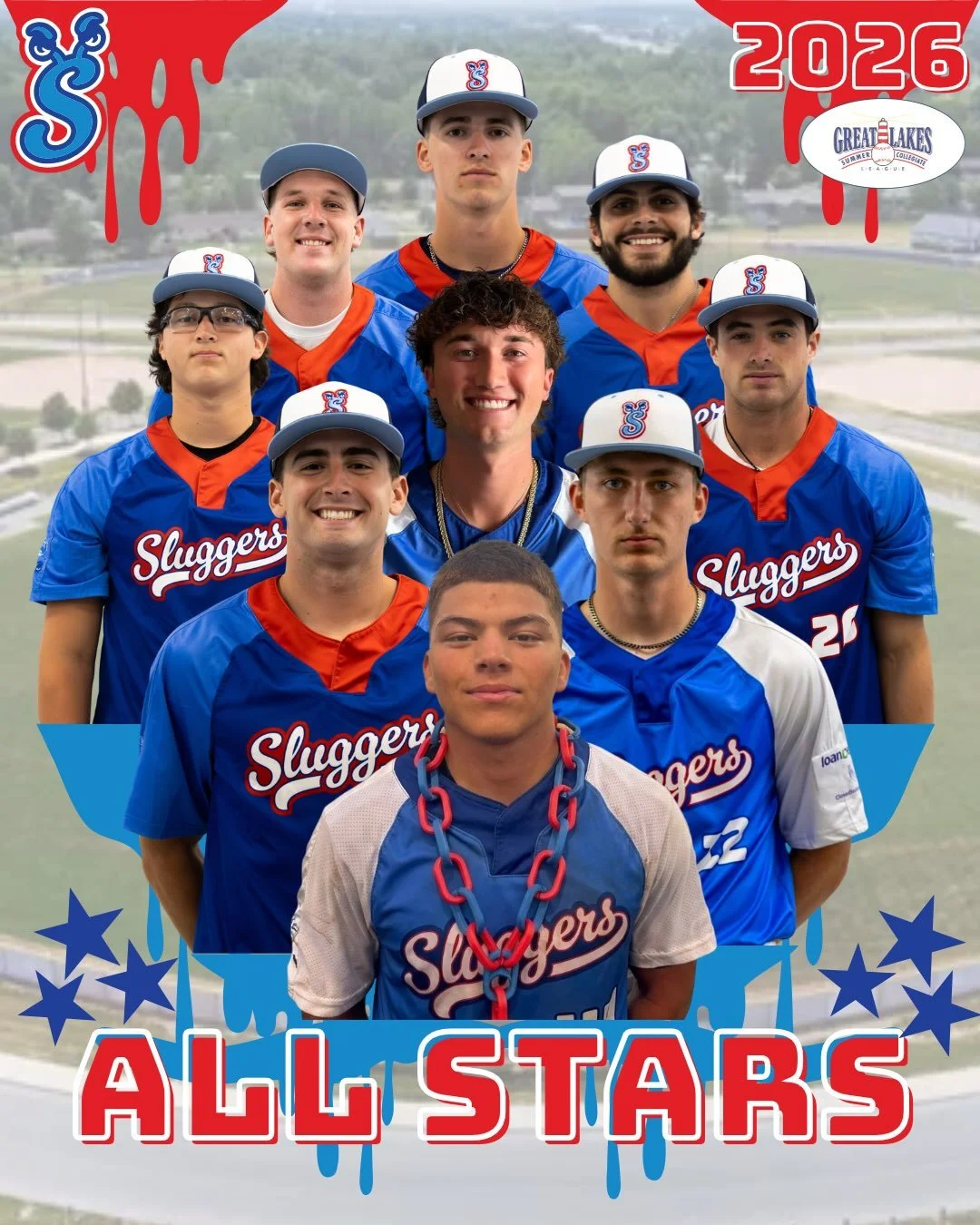 ALL-STAR BOUND! 🌟⚾️

Huge congratulations to our very own Sluggers who have been selected to compete in the GLSCL All-Star Game and Prospect Showcase this Tuesday, July 21st, at Prasco Park!

We are so proud of these men and can&rsquo;t wait to chee