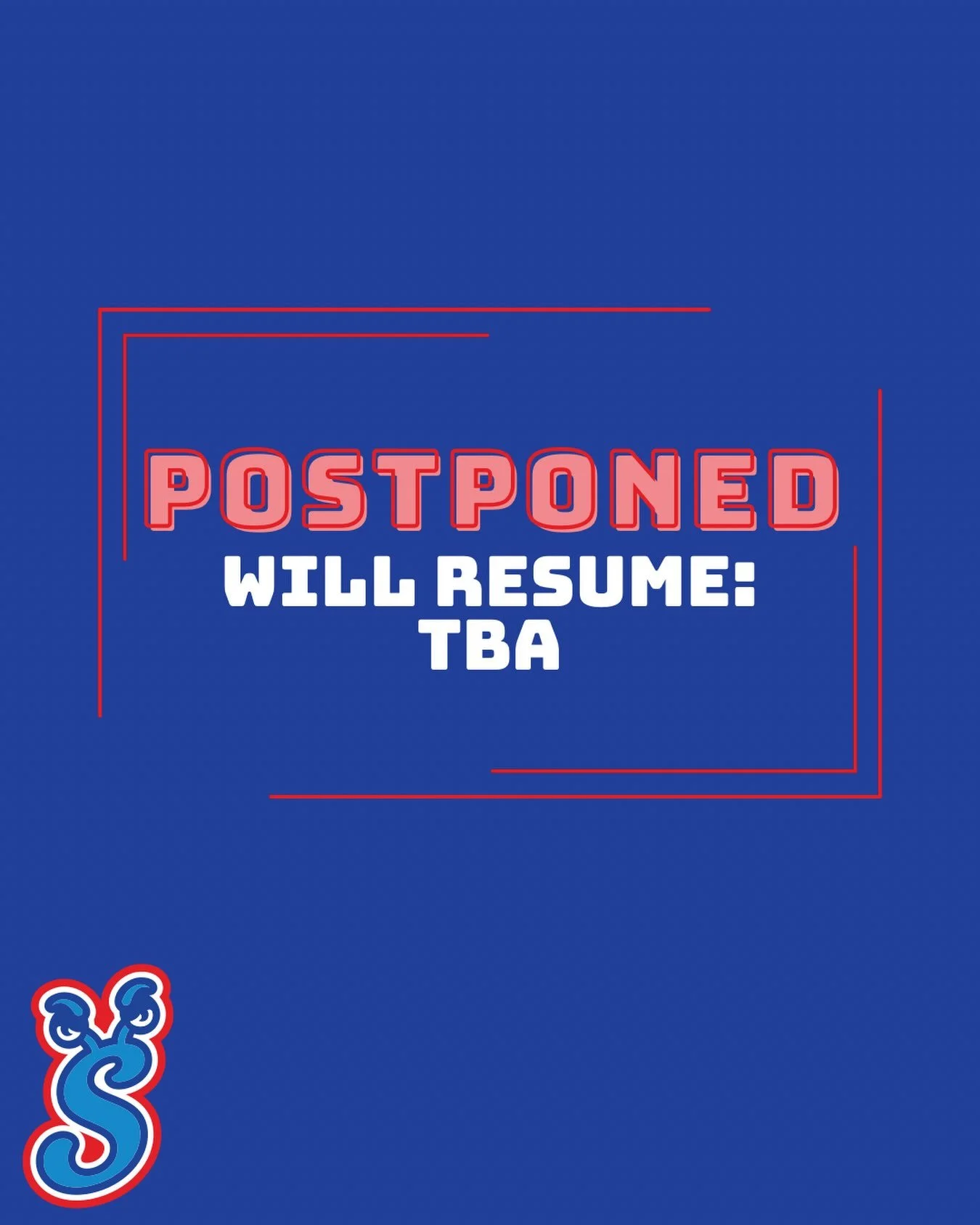 Rain wins round one, but we&rsquo;ll be back. 🌧️❌

Tonight&rsquo;s game is officially postponed (TBD on the reschedule date). Tomorrow, the Sluggers travel to the Monarchs for Game 2!

Stay dry, fans, and stay tuned for updates! 📲👇

#SluggersBaseb