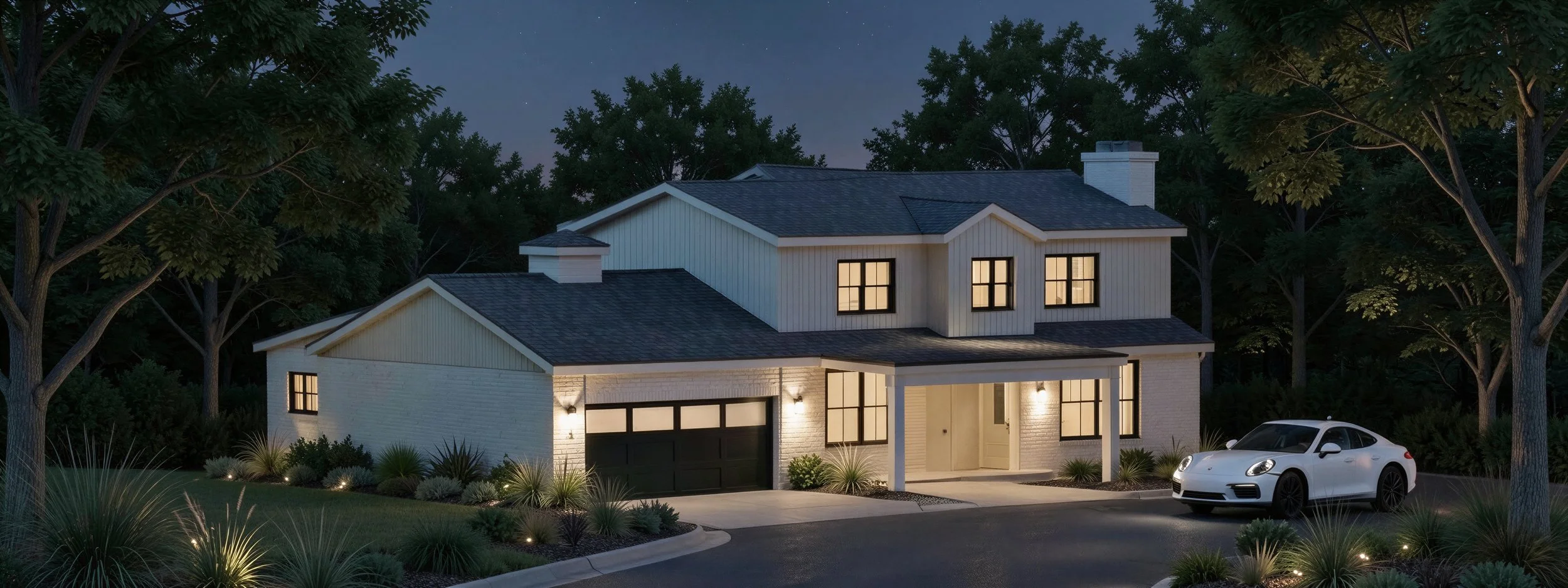 Brewer home | Conceptual rendering of this custom home addition + renovation