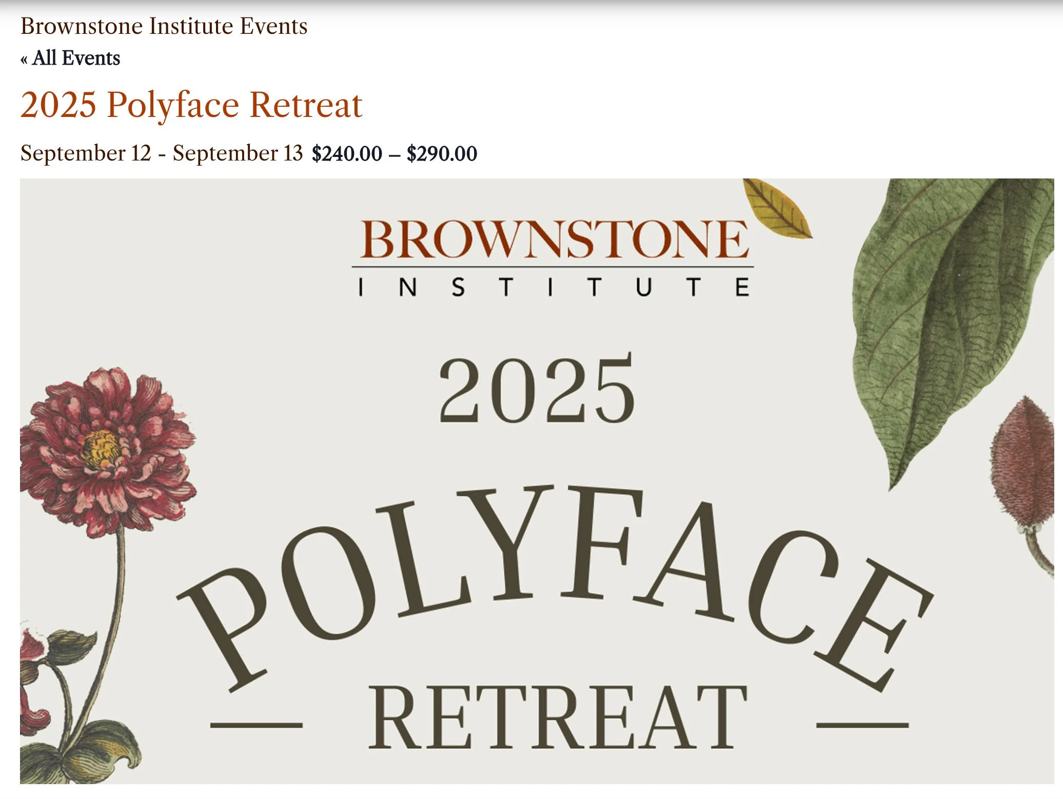 Brownstone Institute Retreat,