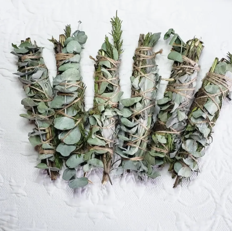 Eucalyptus, Mint, Rosemary, Sage Smudge Stick.png