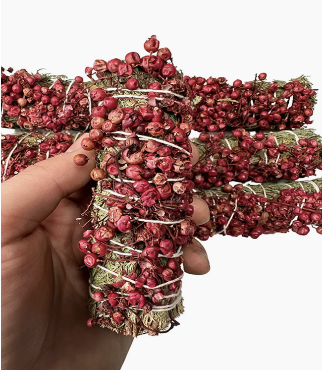 Organic Peppercorn Cedar Wand Bundles