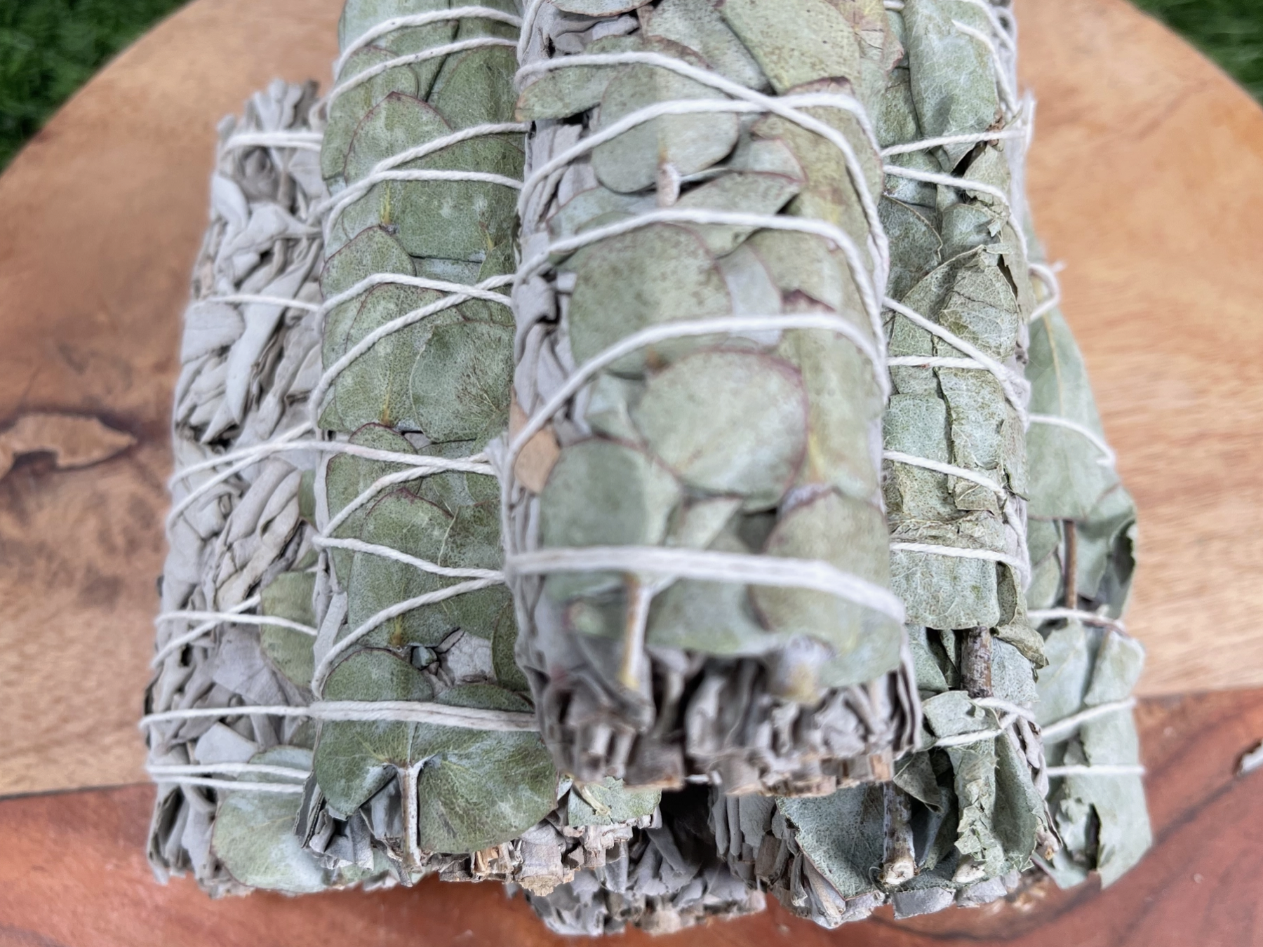 Organic White Sage with Eucalyptus Wand Bundles