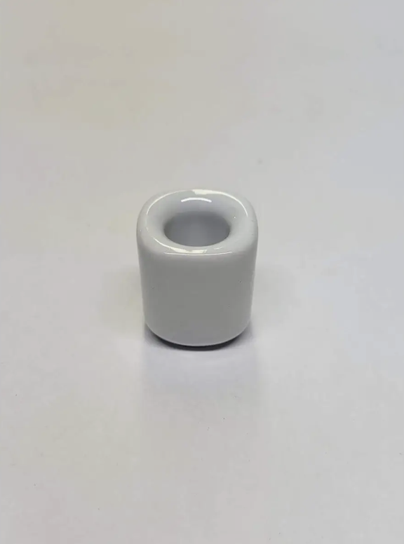Handmade White Ceramic Chime Candle Holder