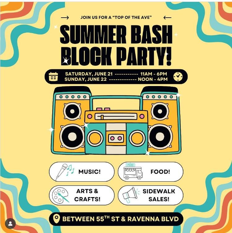 Come visit University Cooperative School at the Top of the Ave Block Party this weekend! We will have kids' activities and crafts. Saturday, June 21 and Sunday, June 22nd. See you soon @ 5601 University Way NE