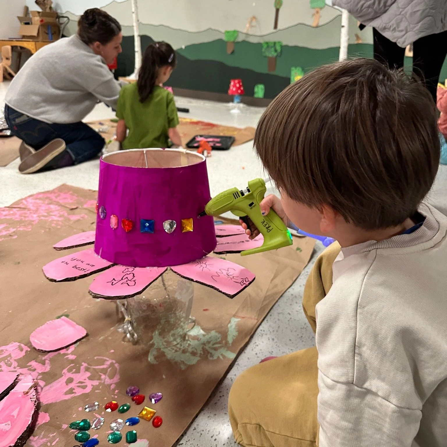 The PK-2 Pod had a magical ✨Light in the Darkness✨ solstice celebration before we went on Winter Break. This year&rsquo;s LITD art installation project was making a kindness garden. Kids created flowers, trees, and even mushrooms from recycled and ol