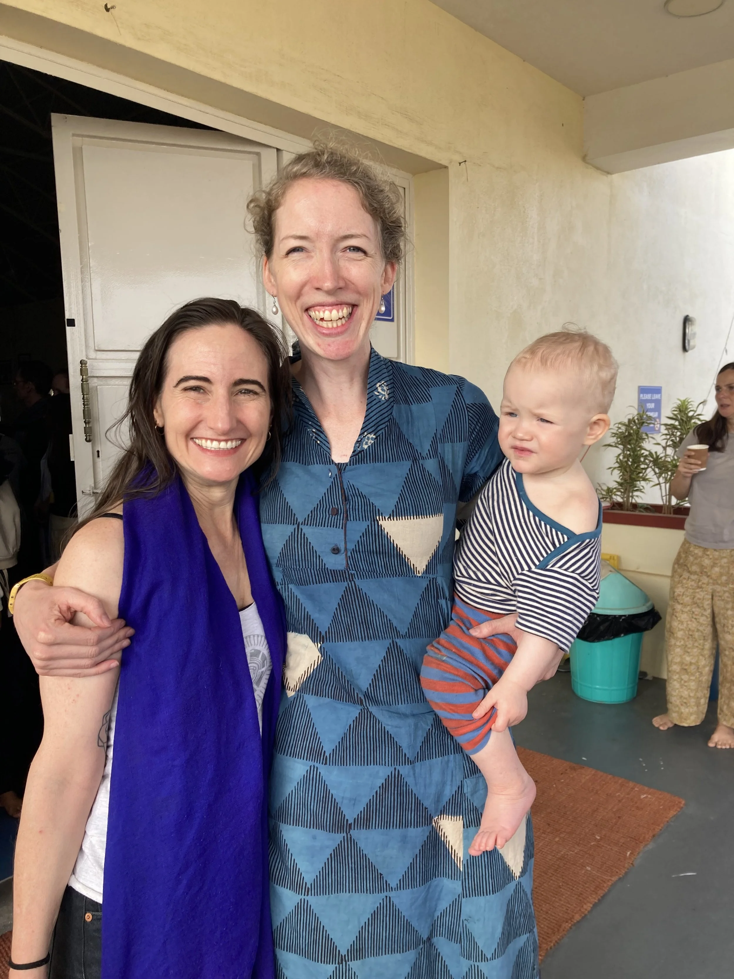 Angela, Emma and baby