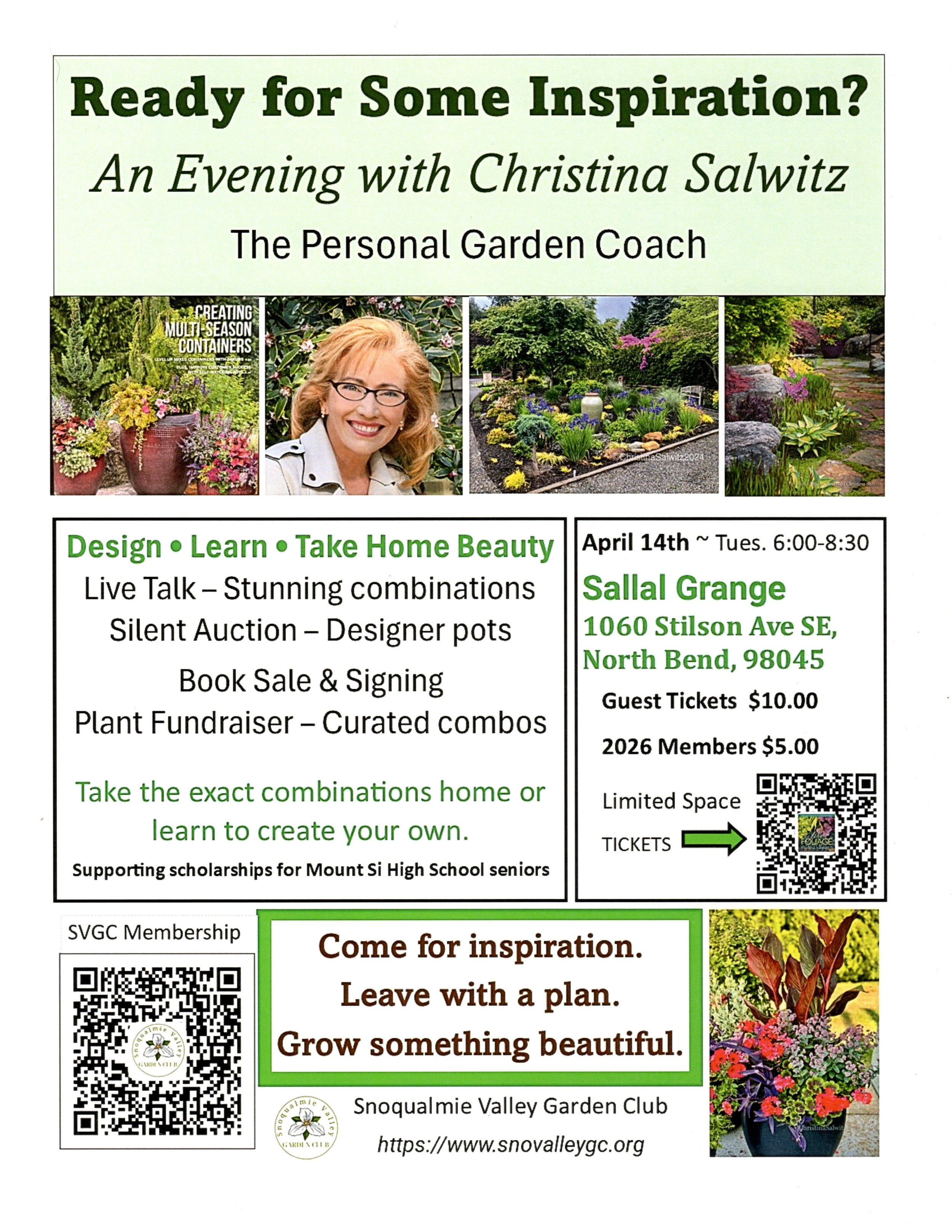 Community Fundraiser with author and container designer Christina Salwitz
