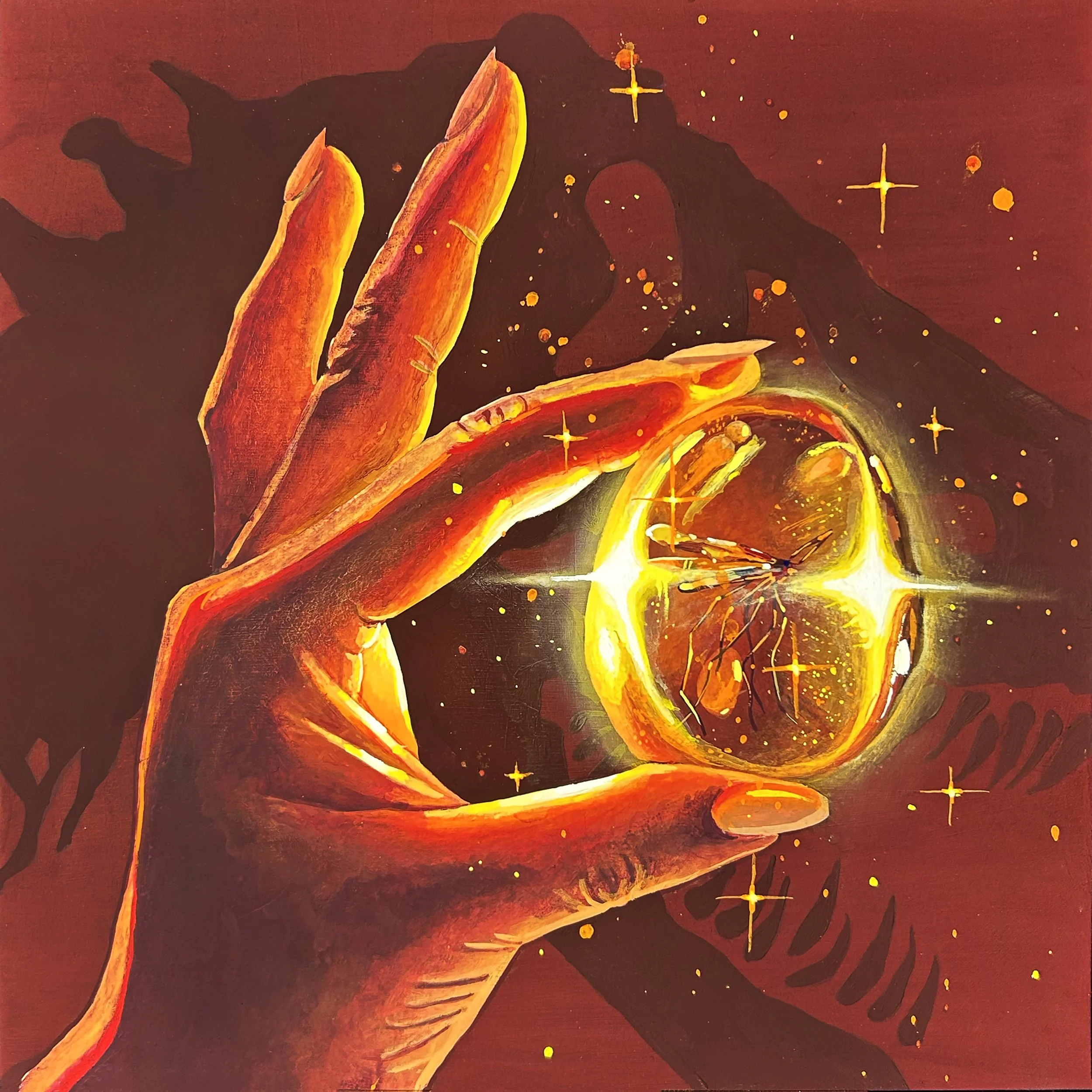 In the Beginning (Paleo-DNA) Acryl Gouache 300 2026.jpg