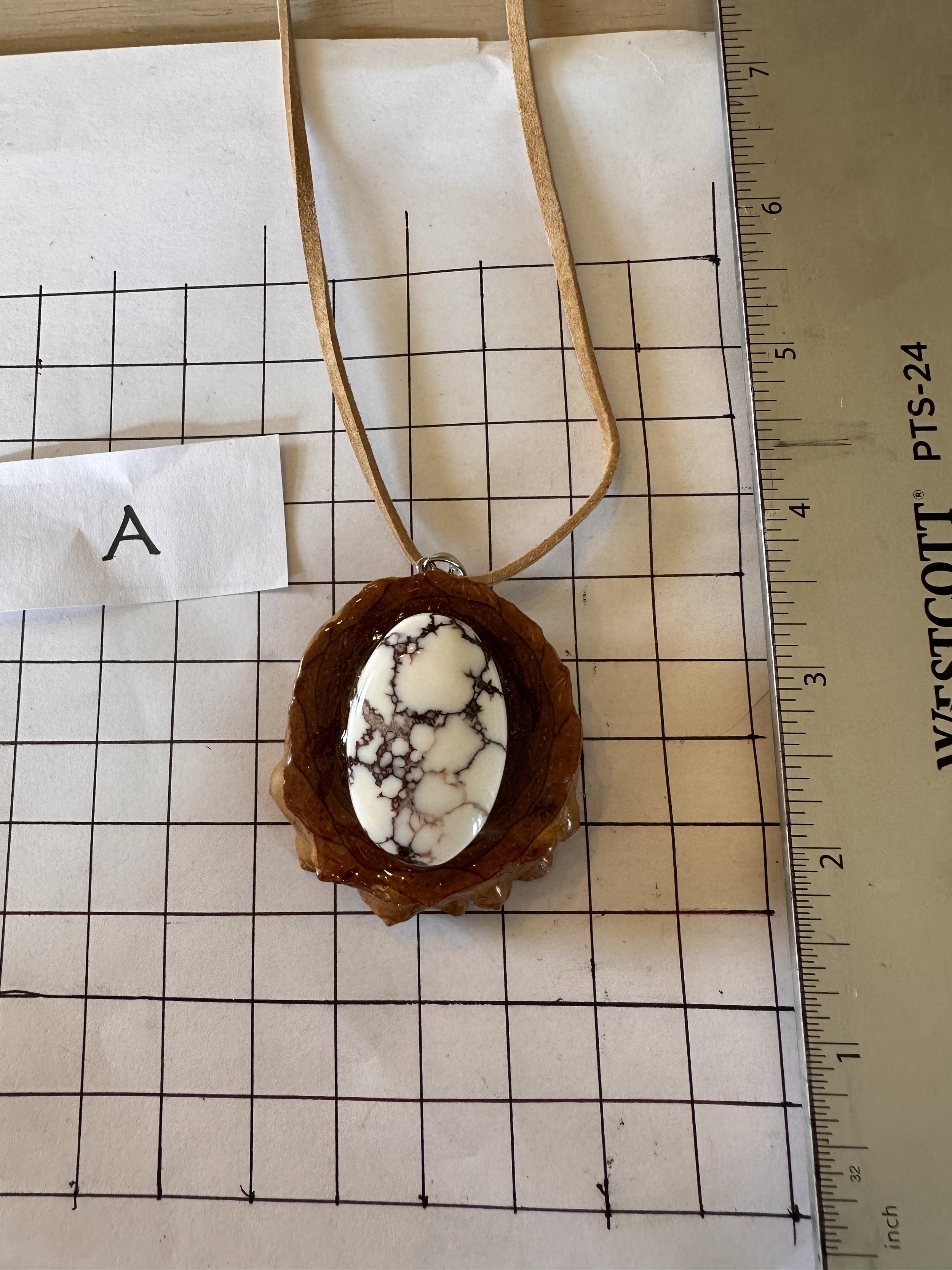 Medallion with Howlite