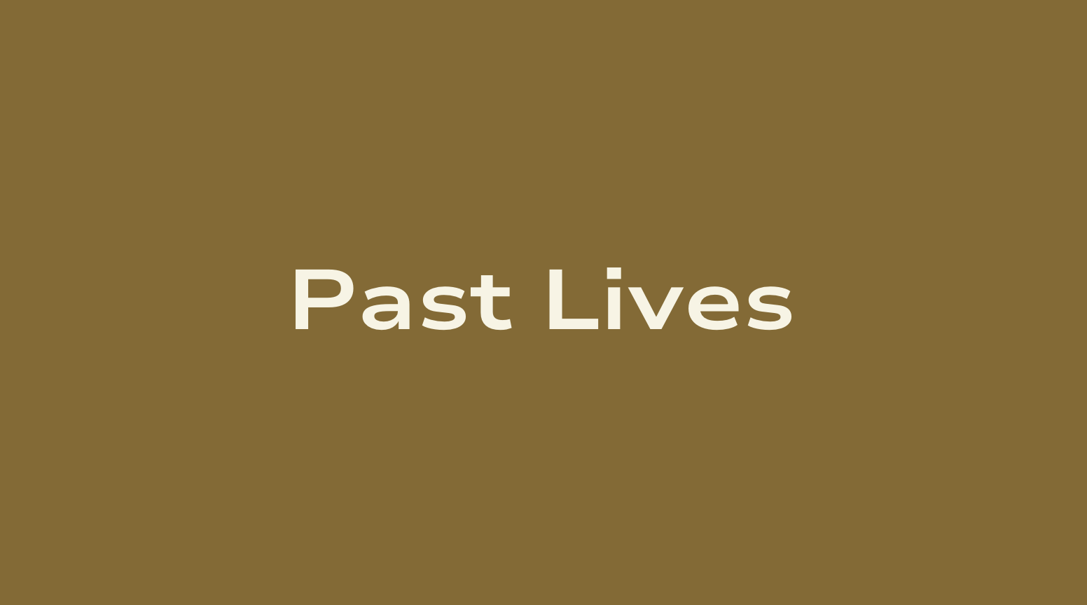 Past Lives