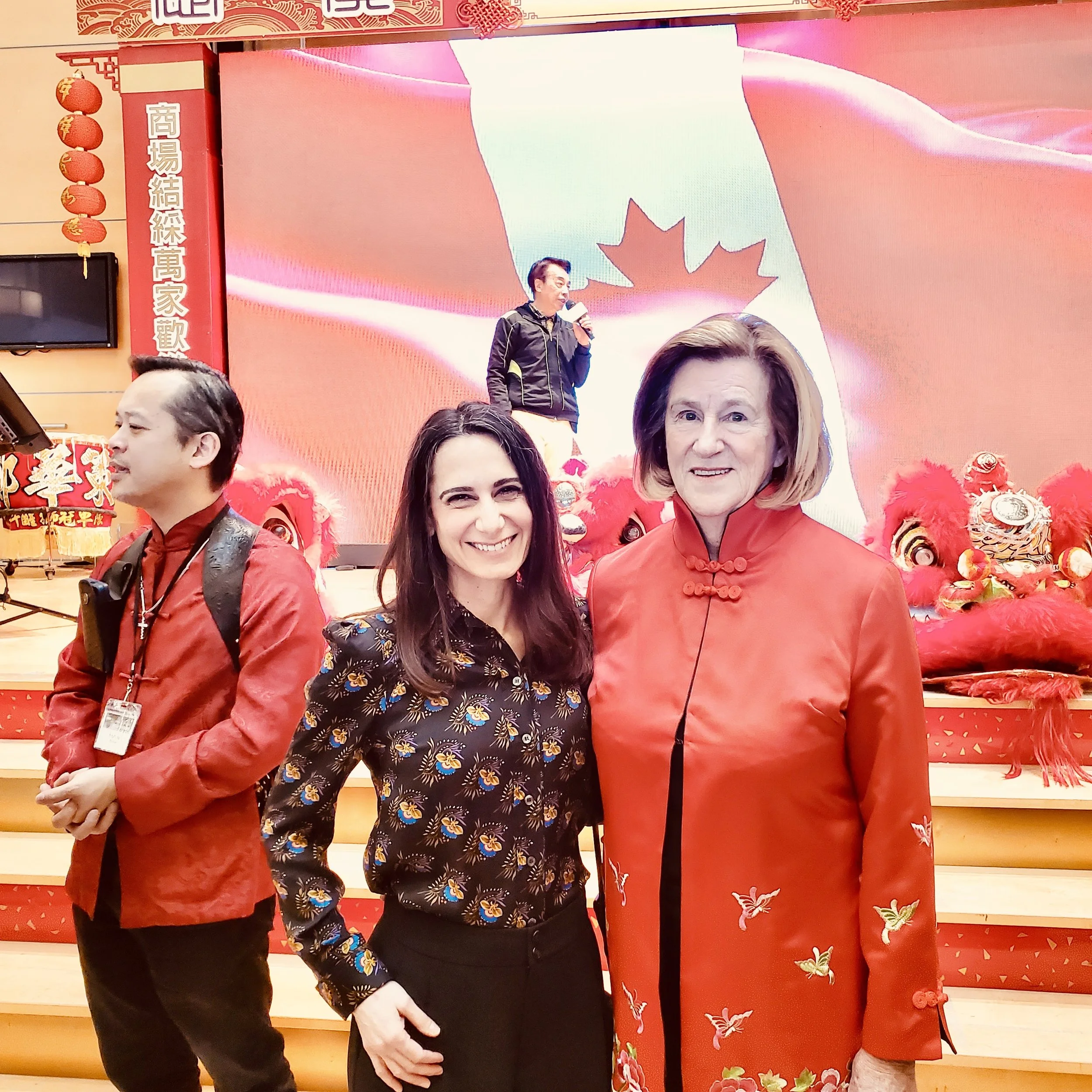 Celebrating Chinese New Year with many members of the Liberal party. Pictured here with MP Dr. Helena Jaczek