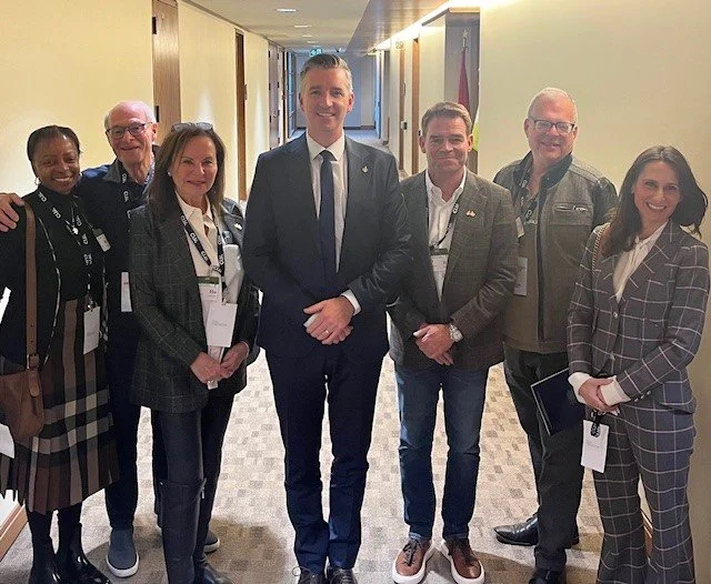 With a delegation from CIJA at the Antisemitism: Face it Fight It conference in Ottawa in October 2023.