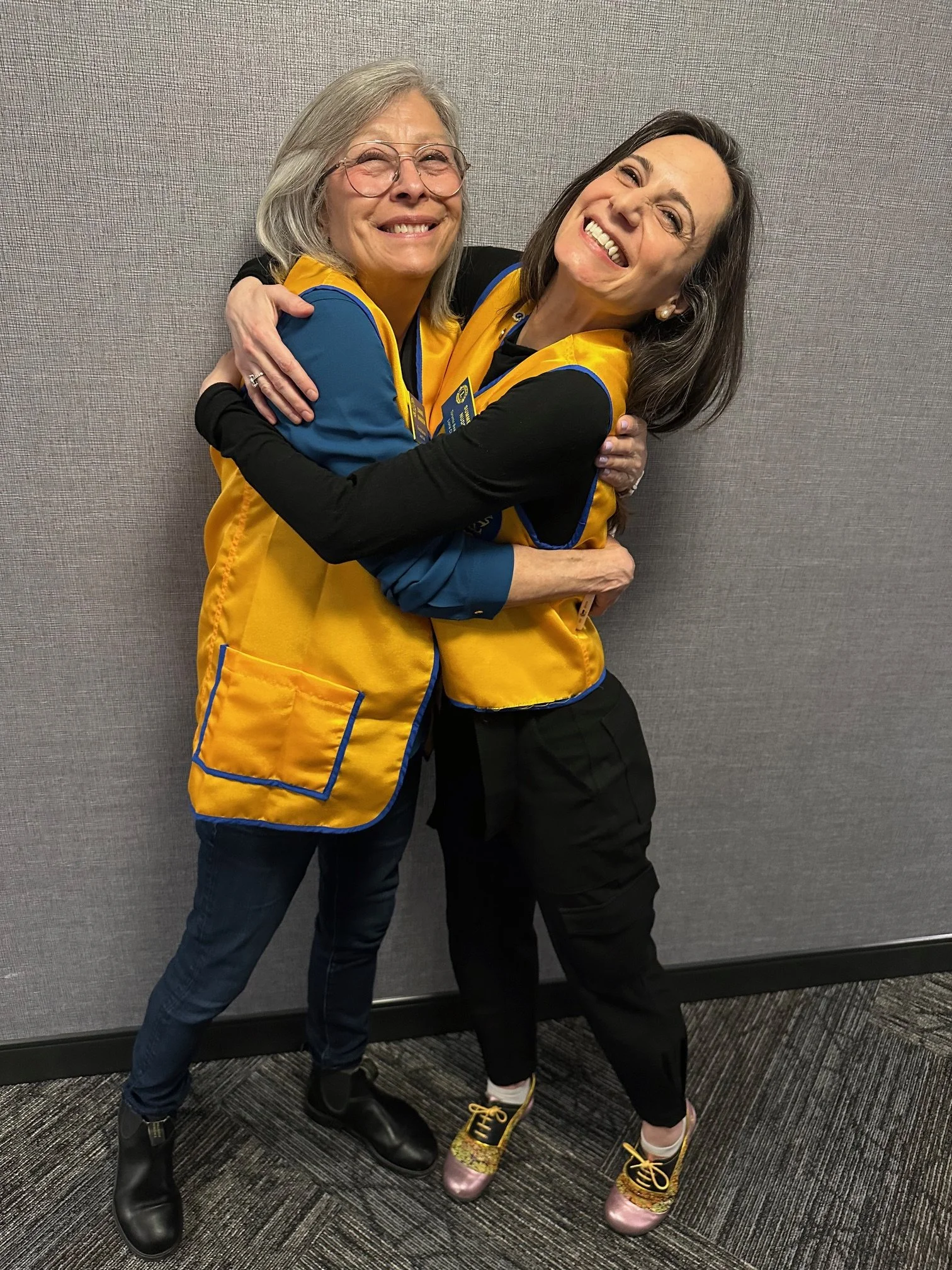 My bestie Dianne- and the most dedicated canvasser you could ever meet. 