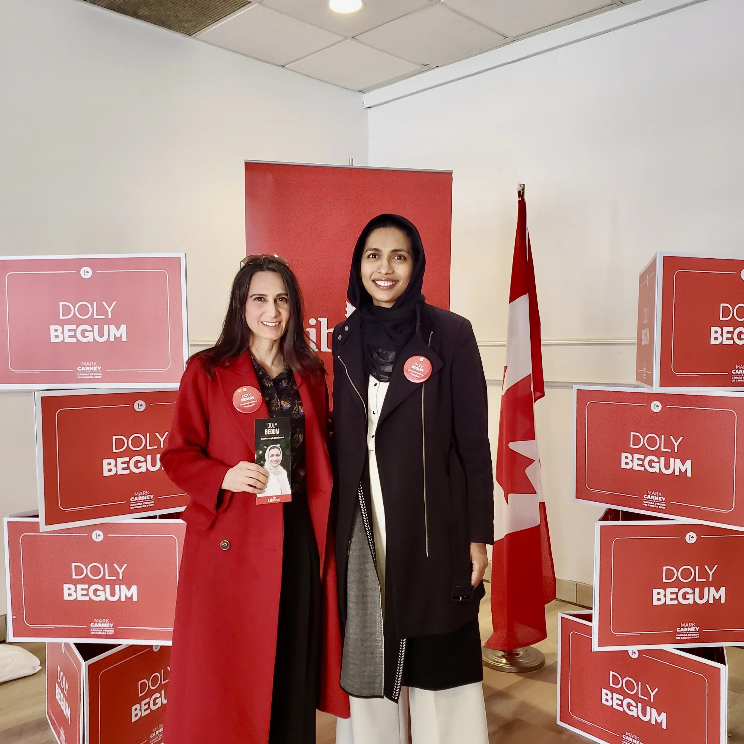 Starting my canvassing shift with the future MP for Scarborough South West, Doly Begum