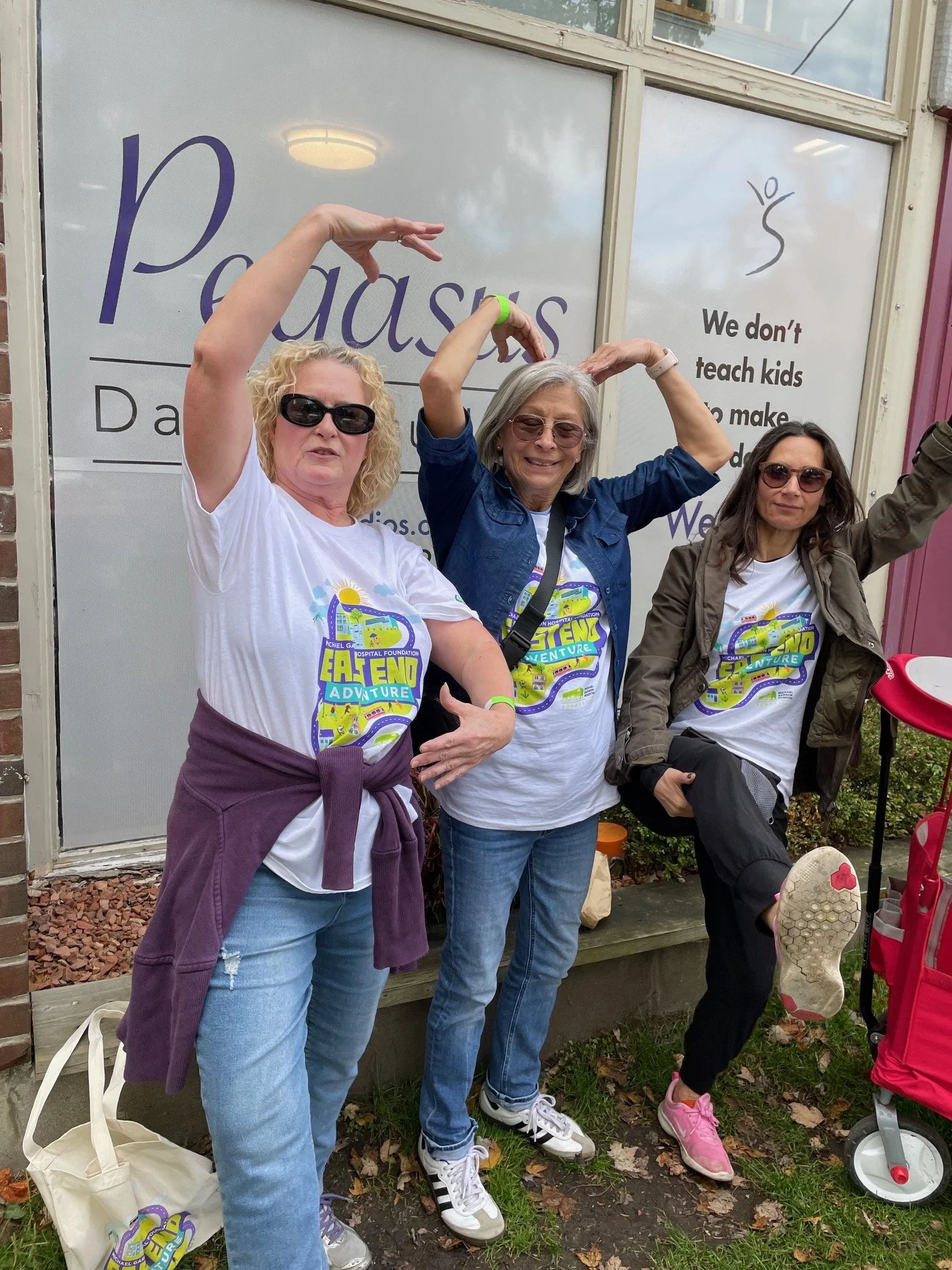 My amazing team of fundraisers completing a challenge for the East End Adventure Challenge raising money for the hospital right here in BEY: Michael Garron