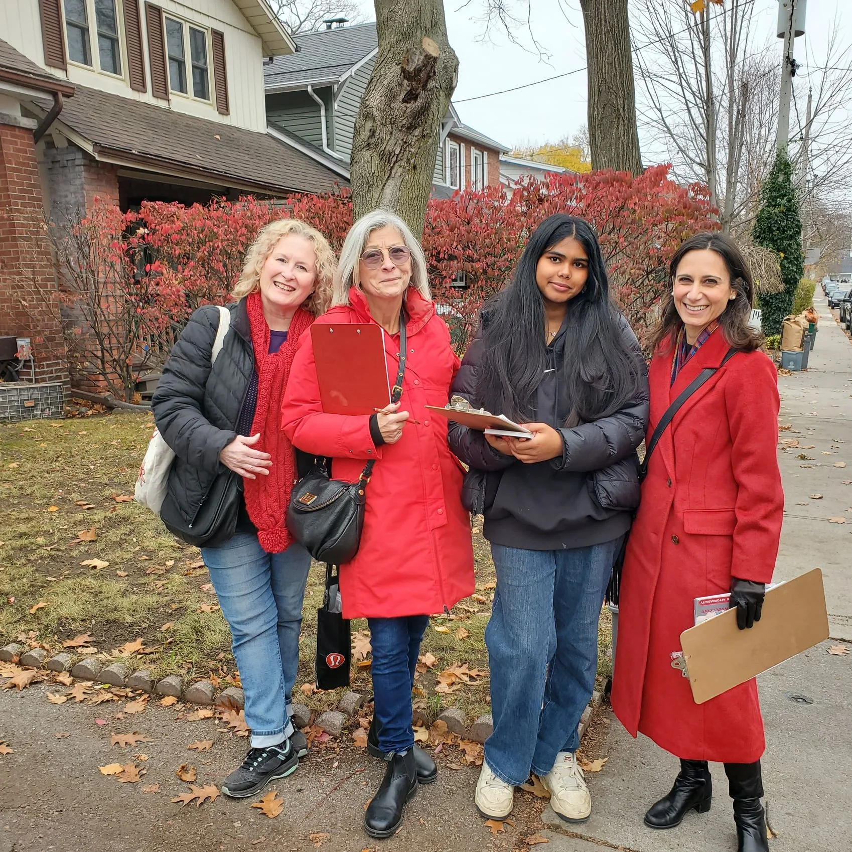 Canvassing through the 'hood.