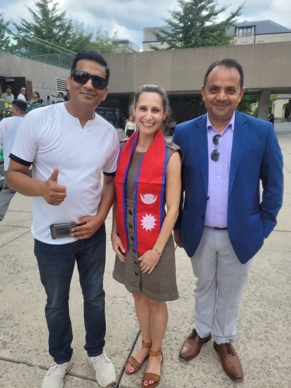 Getting ready to take the stage at Nathan Phillips Square to address my amazing friends from the Nepalese community. Nepal is a country with a multitude of cultures and languages and is characterized by mutual respect for others.