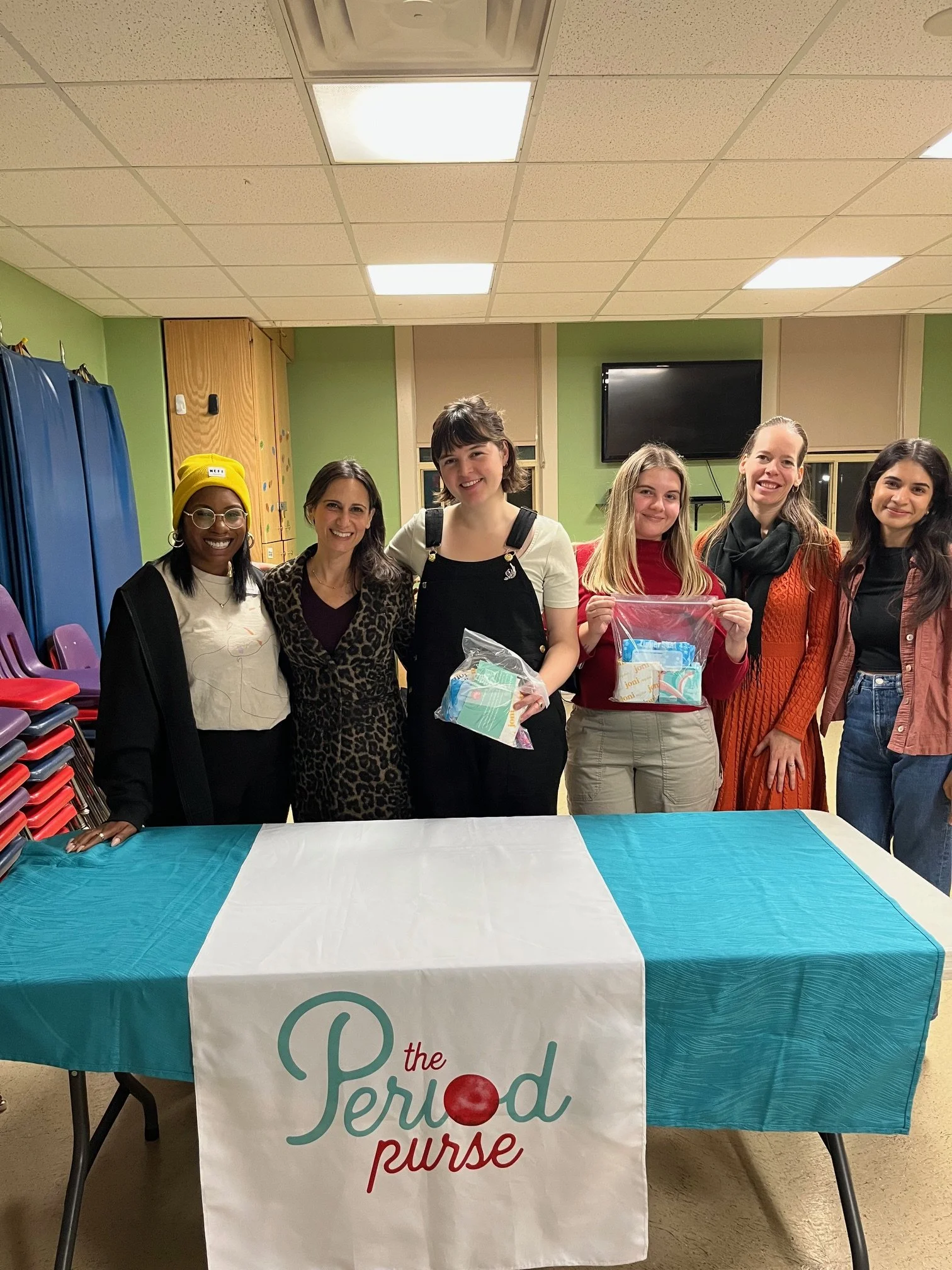 Packing period purses to combat period poverty!