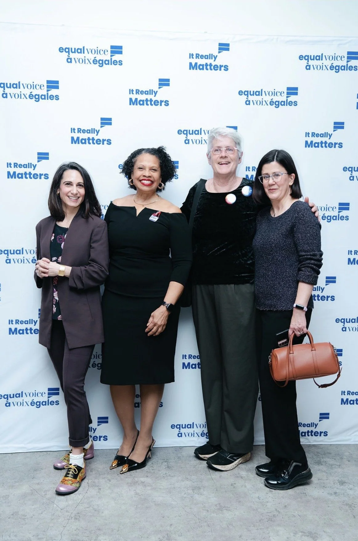 With members of the Provincial Riding Association and the National Women's Liberal Commission at an Equal Voice Lunch for International Women's Day