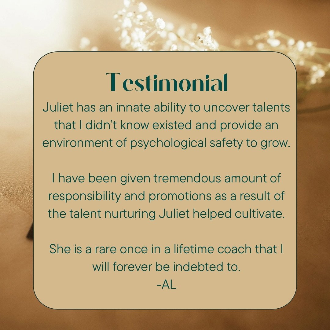There&rsquo;s nothing more rewarding than watching a leader uncover their brilliance&mdash;sometimes for the first time.

This transformation wasn&rsquo;t about doing more. It was about finally being seen, supported, and stretched in the right direct